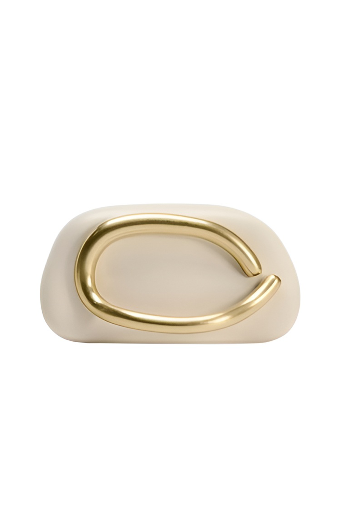 ZARA VIRAL CLUTCH with chain - White