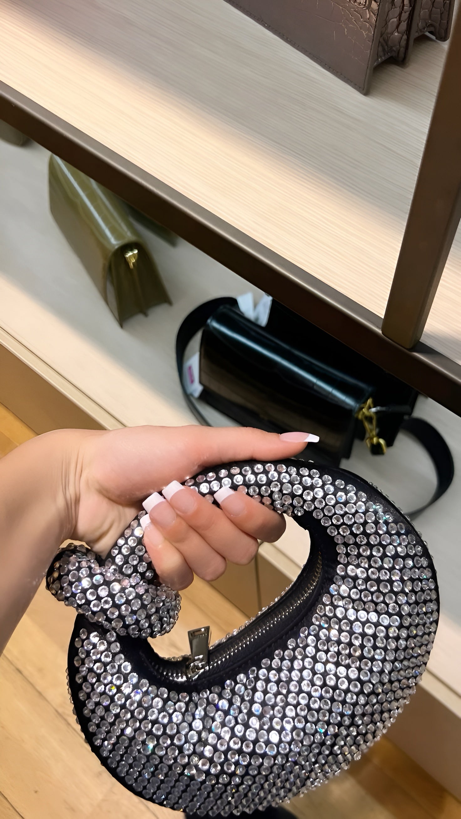 JW PIE Inspired Rhinestone Bag (Crystal)