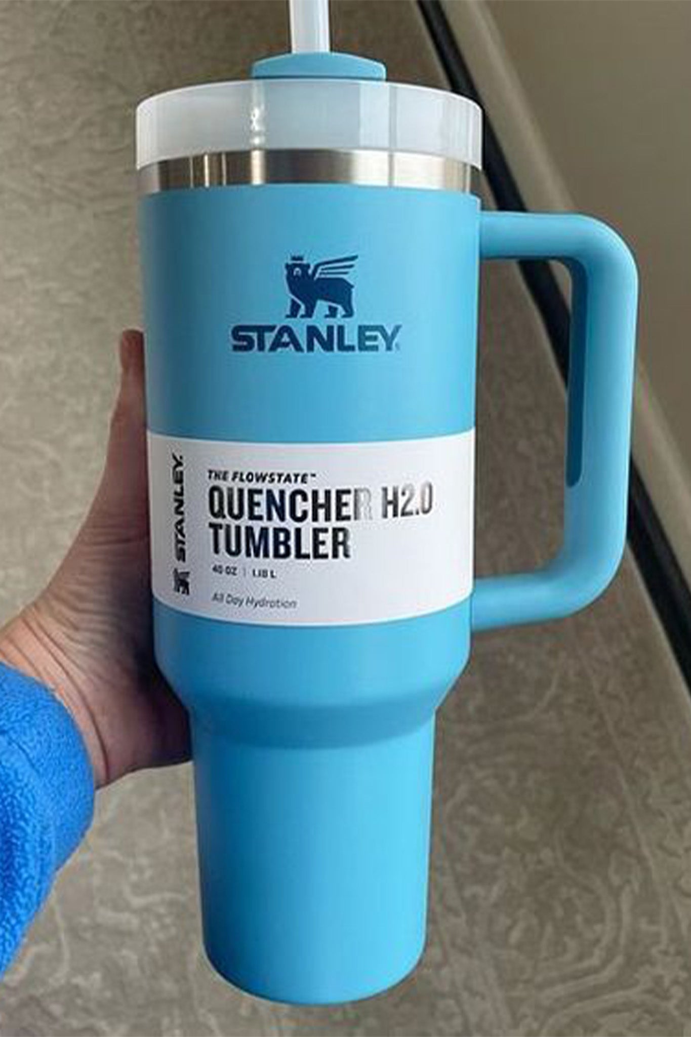 Blue Stanley 40oz