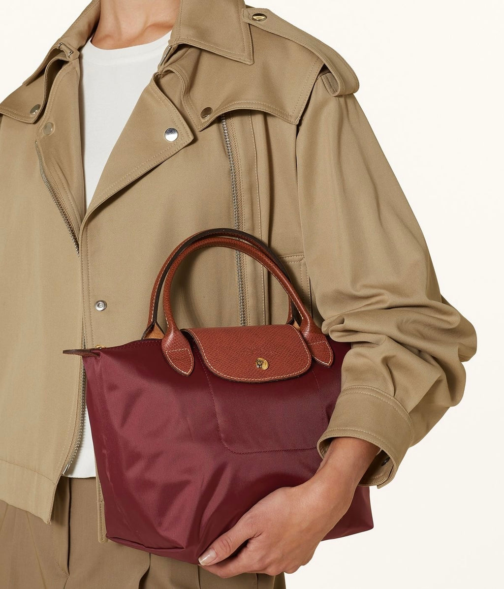 Longchamp Handbag Small - Wine Red (WITH BRAND LOGO)