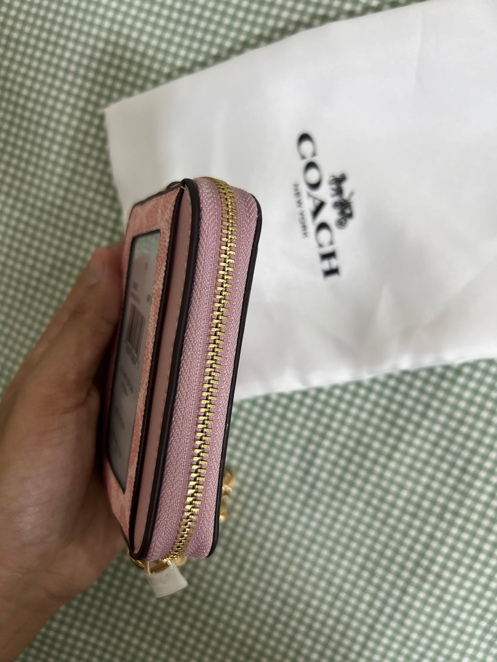 Coach Zip Card Case in Signature Canvas