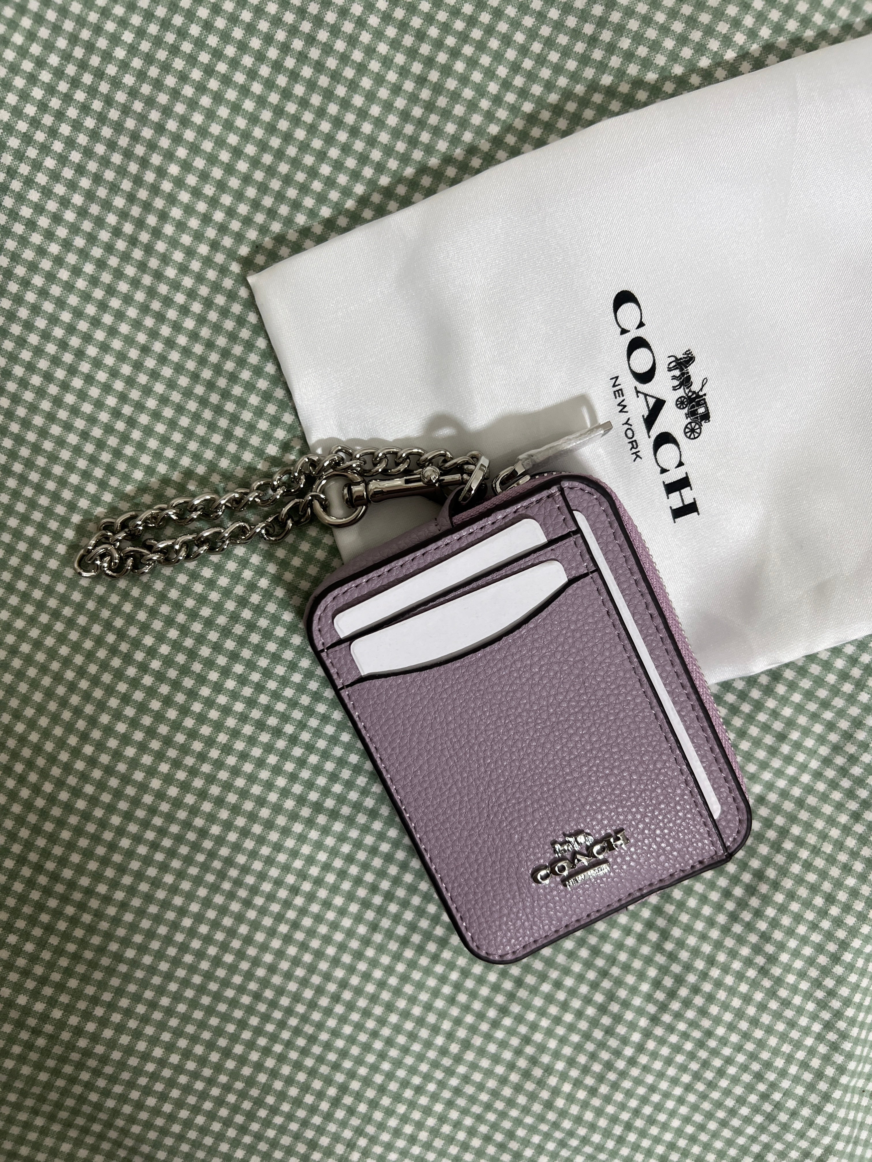 Coach Zip Card Case in Lilac