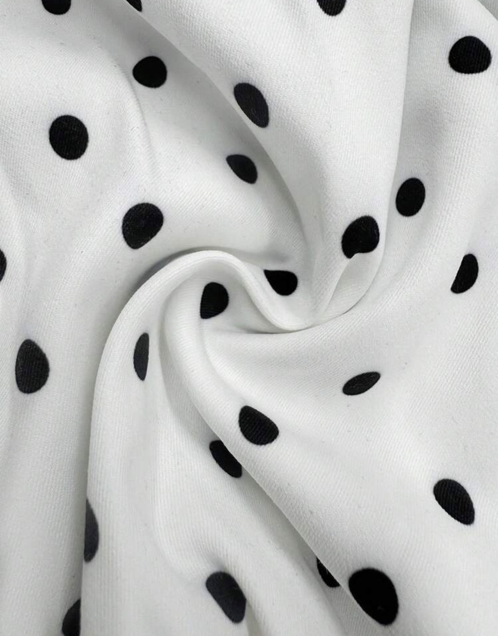 Viral Polka Dot Print Shoulder loose Style Jacket White Casual Everyday
