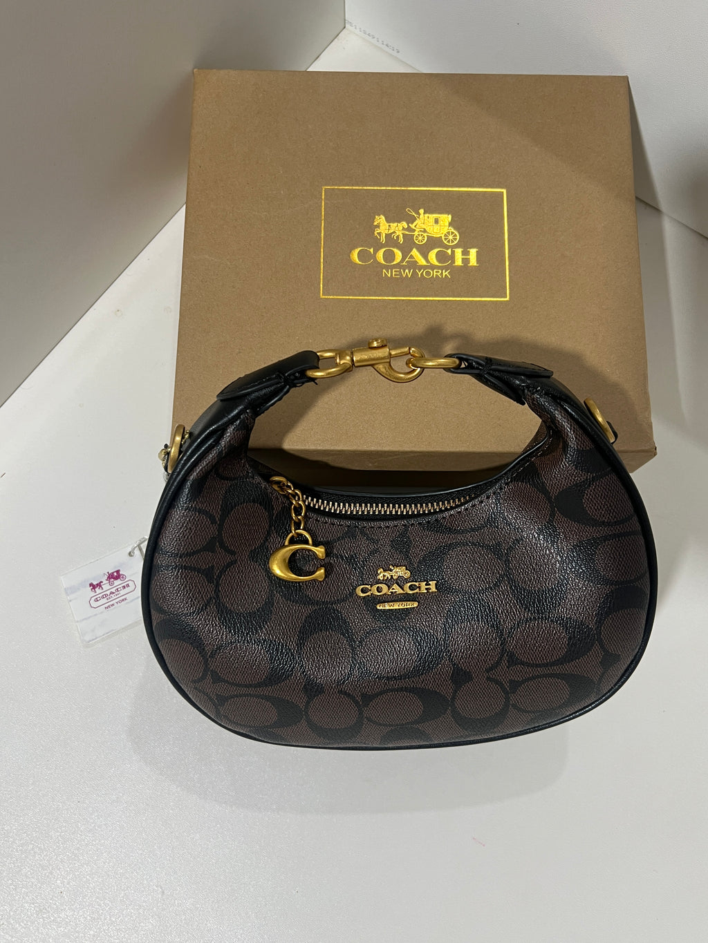COACH JONIE BAG DARK BROWN