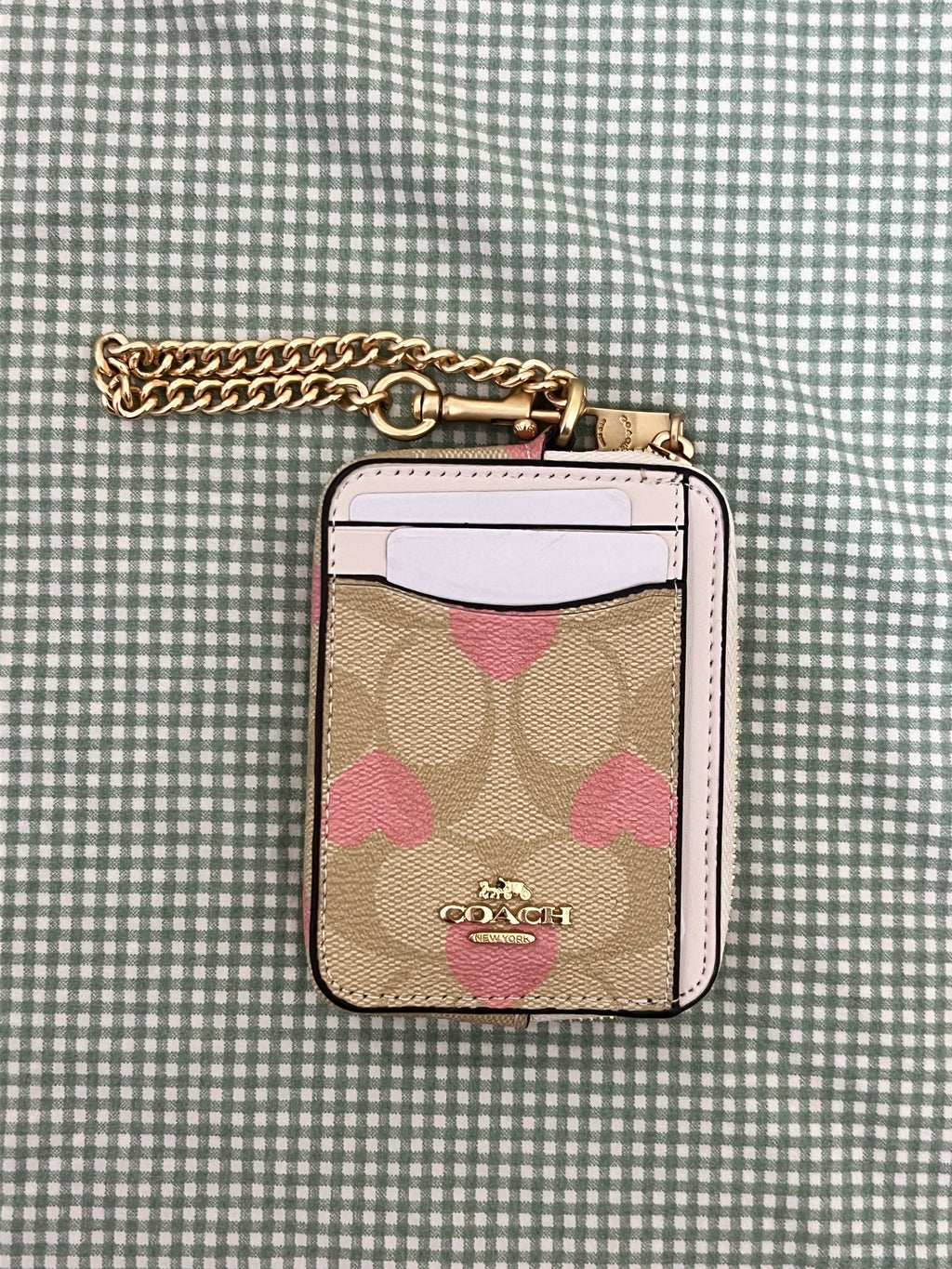 Coach Zip Card Case in Signature Canvas