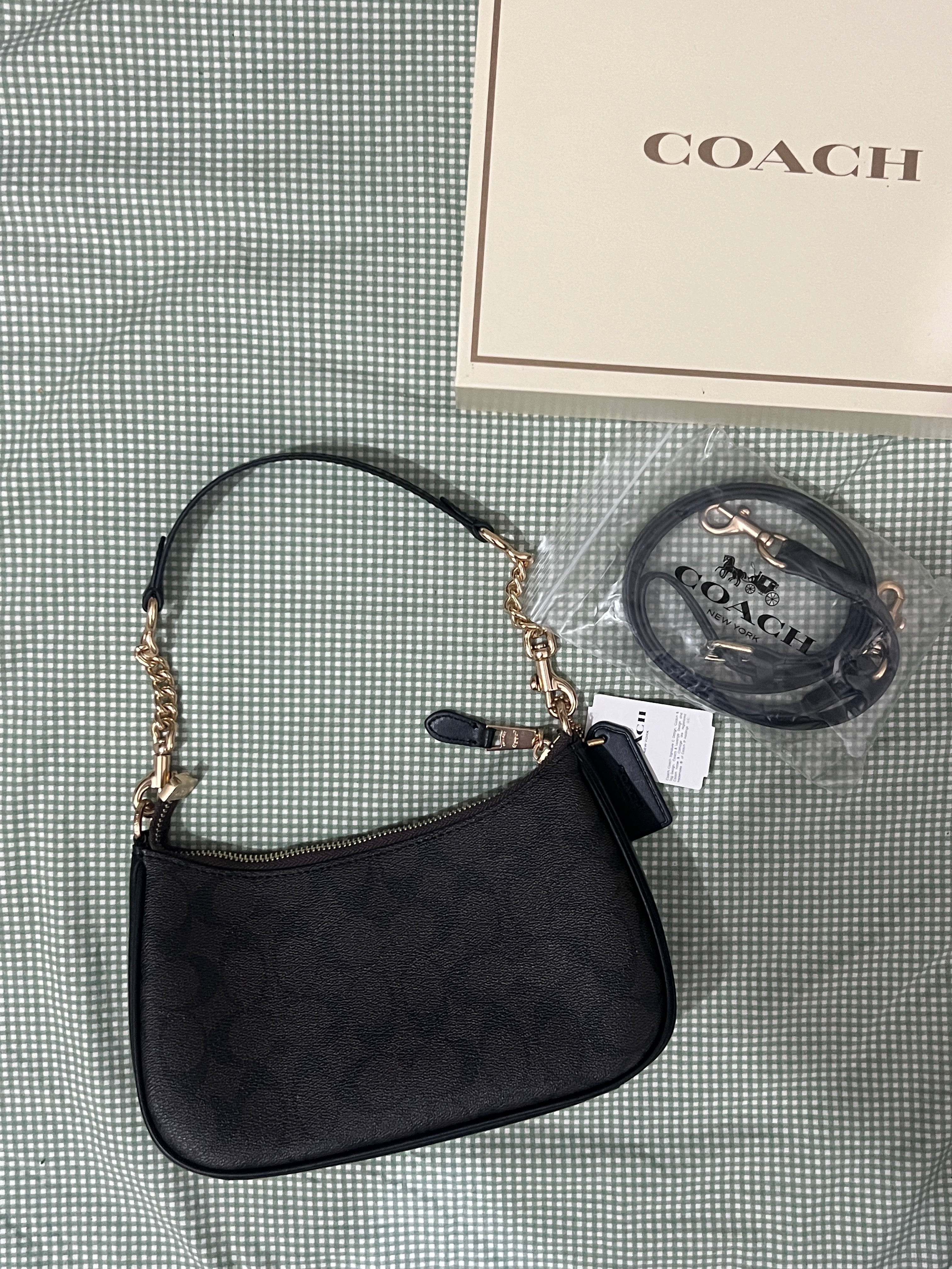 Coach Teri Shoulder Bag (with Box and long strap)