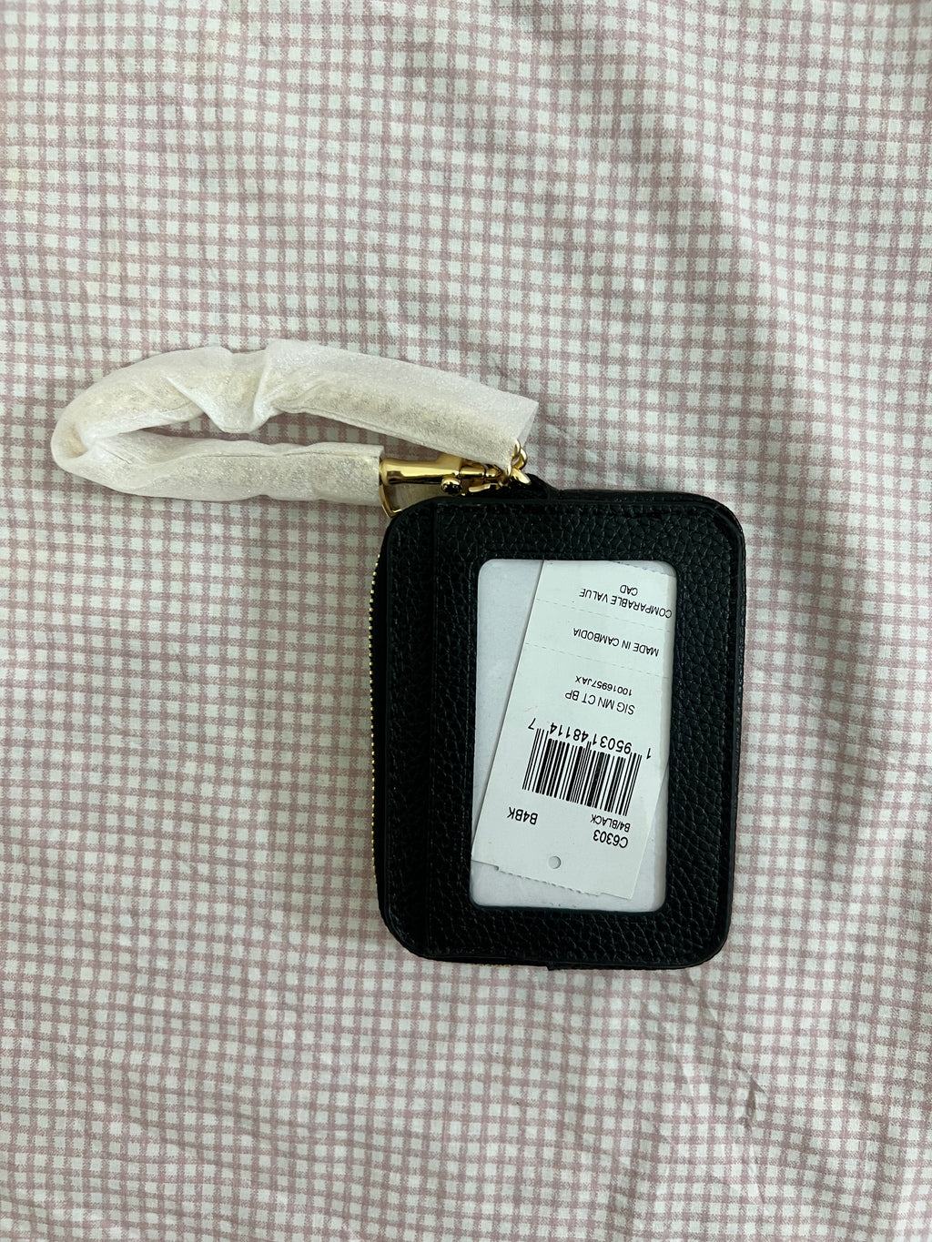 Coach Zip Card Case in Signature Canvas