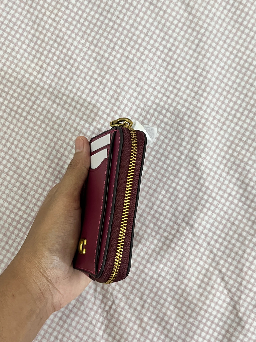 Coach Zip Card Case in Signature Canvas