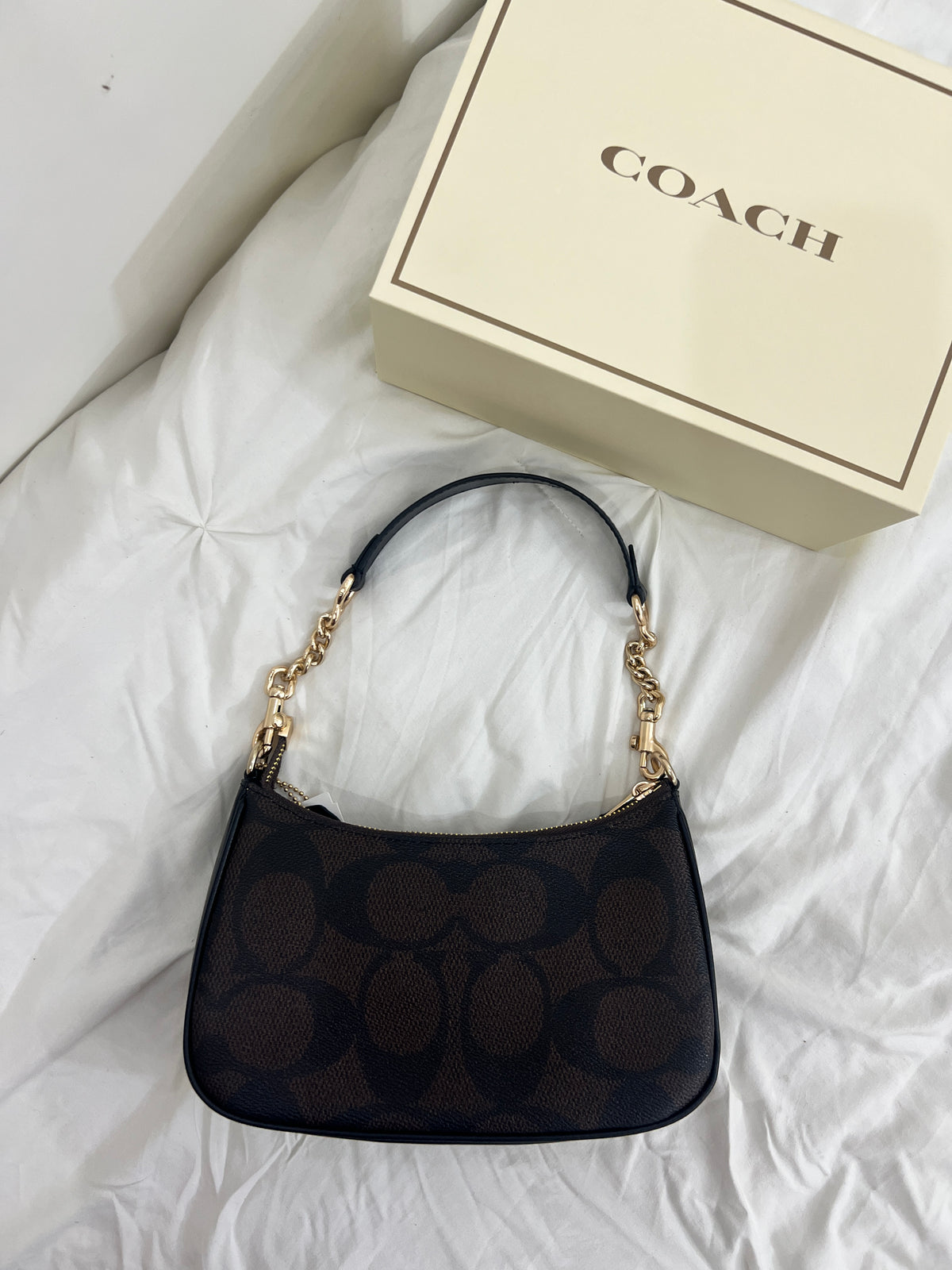 Coach Teri Shoulder Bag (with Box and long strap)
