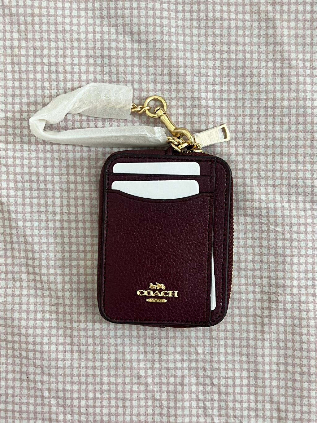 Coach Zip Card Case in Signature Canvas