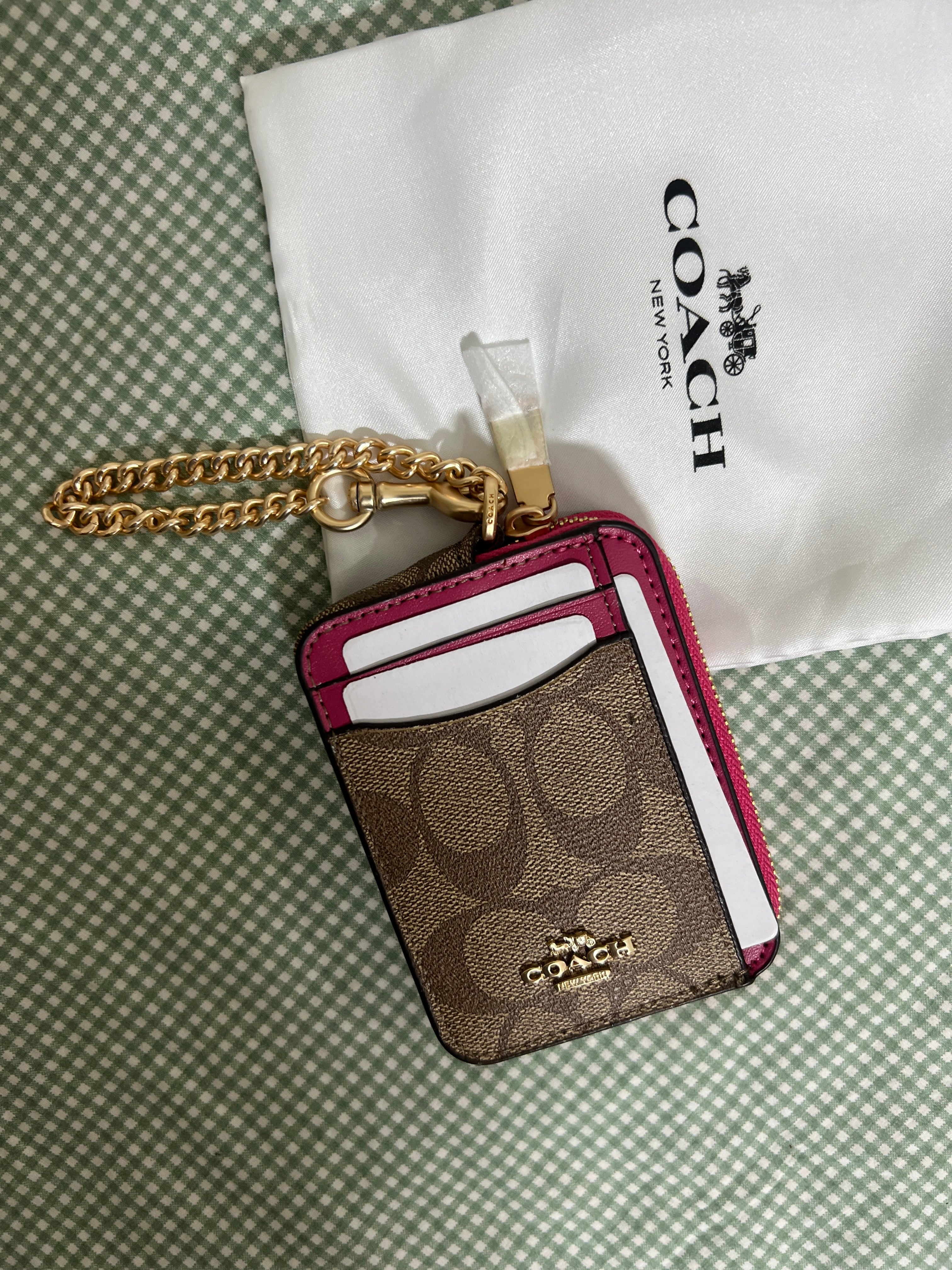 Coach Signature Canvas with Red Trim