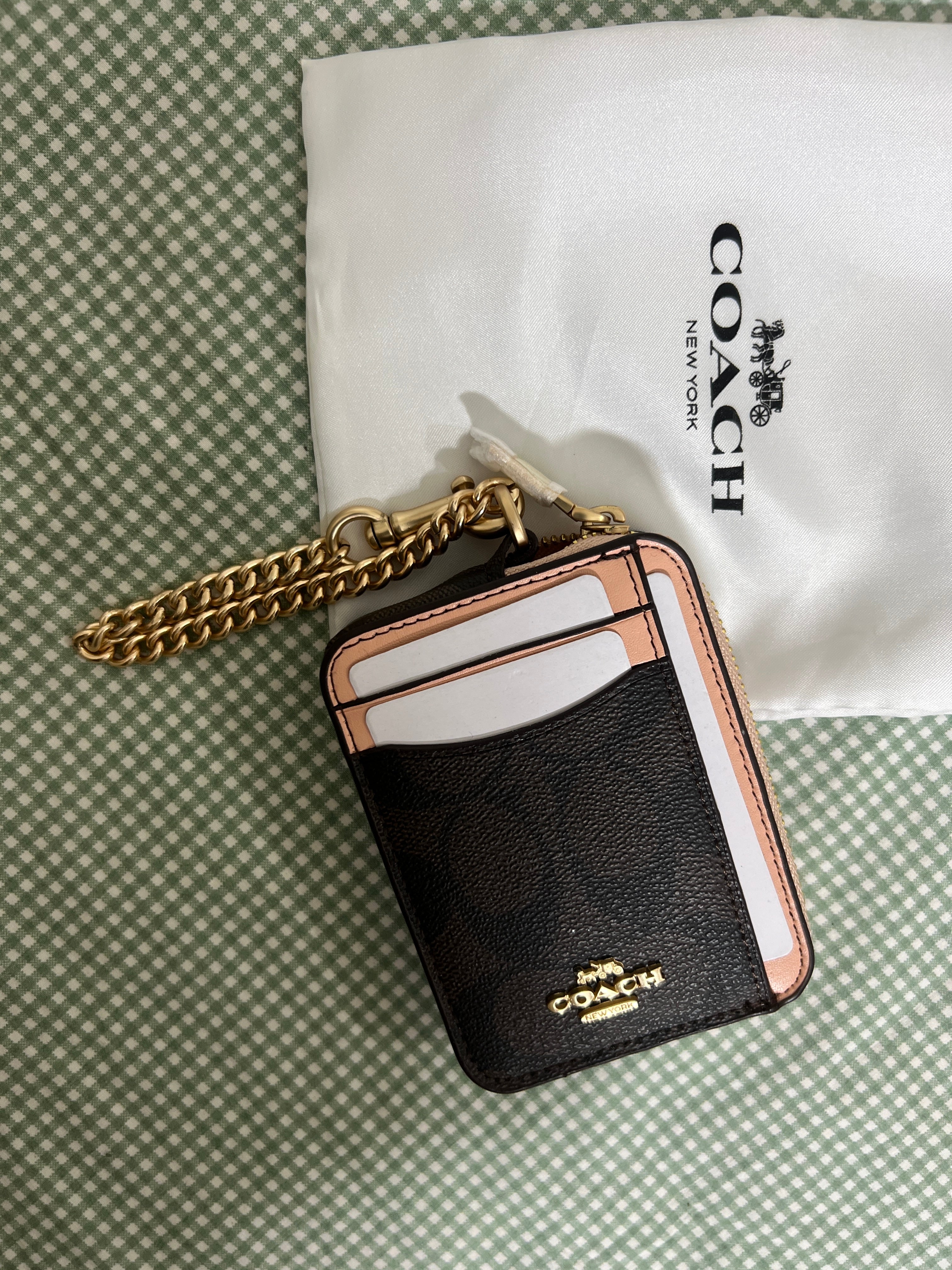 Coach Signature Canvas with Beige Trim