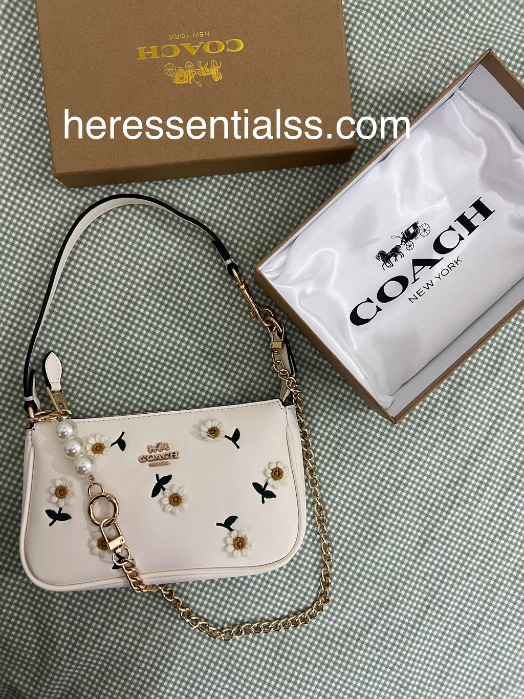 Coach Nolita 19 In White Floral
