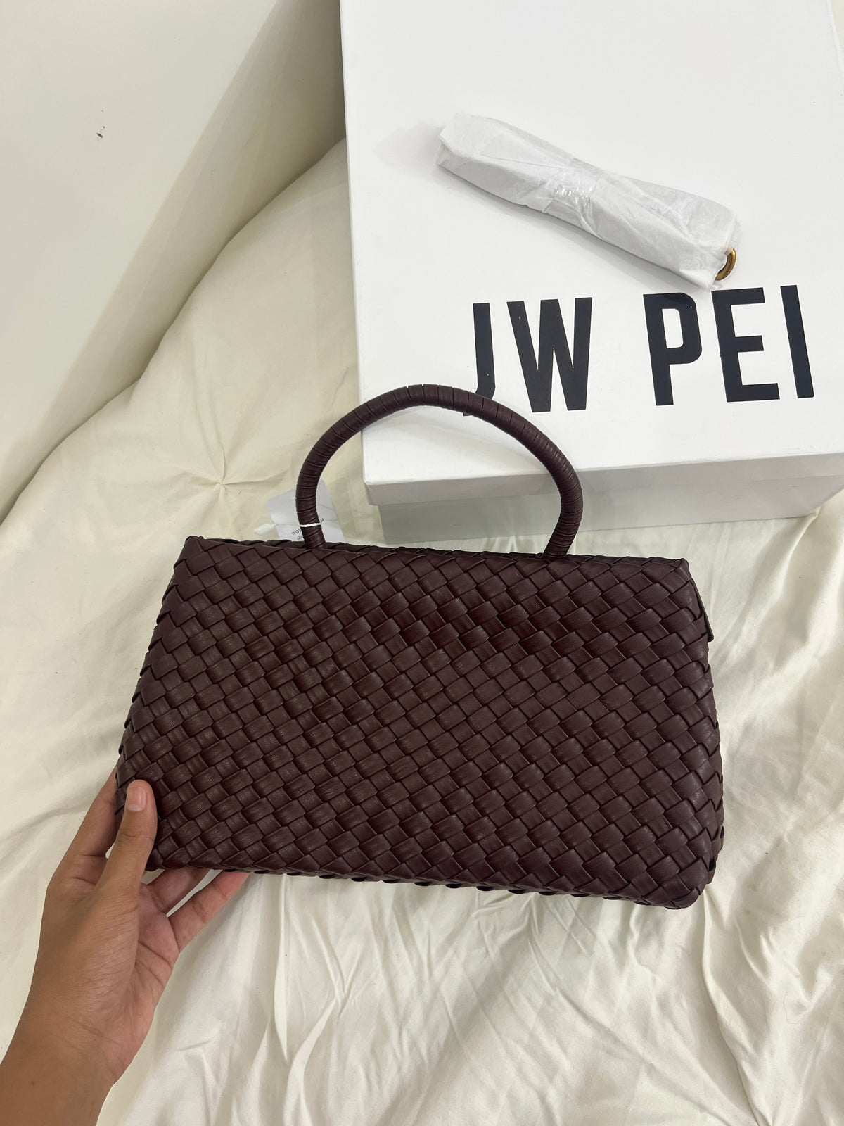 JWPEI INSPIRED in burgundy (with box and strap)