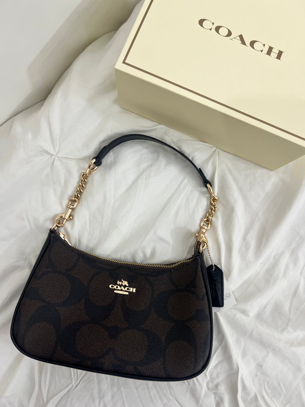Coach Teri Shoulder Bag (with Box and long strap)