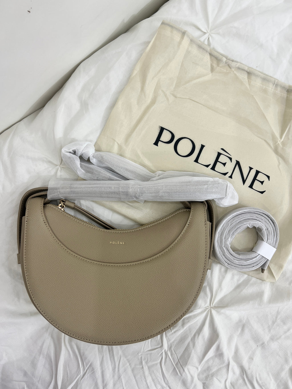 Polène Inspired Crossbody in Beige (Premium Quality)