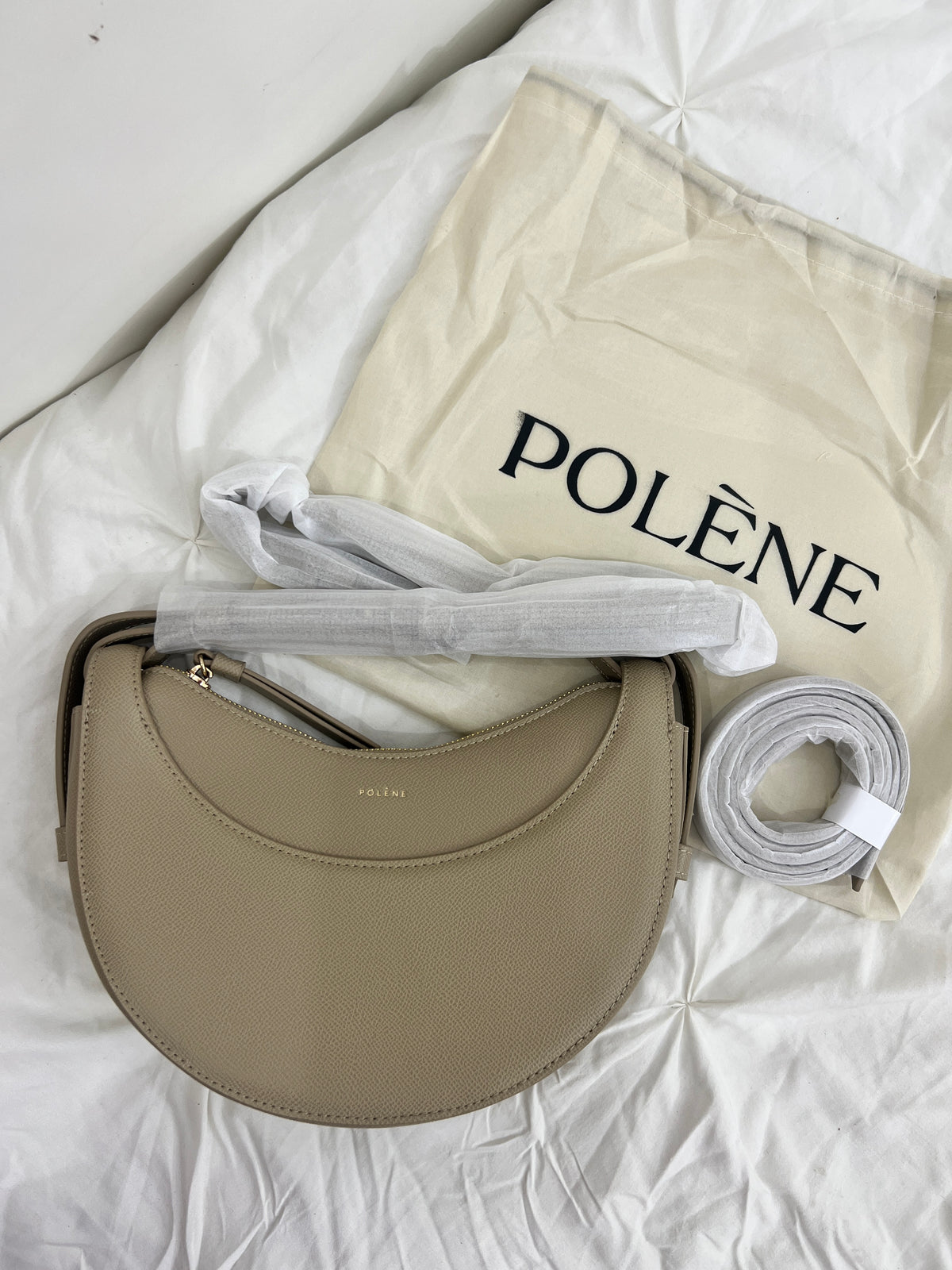 Polène Inspired Crossbody in Beige (Premium Quality)