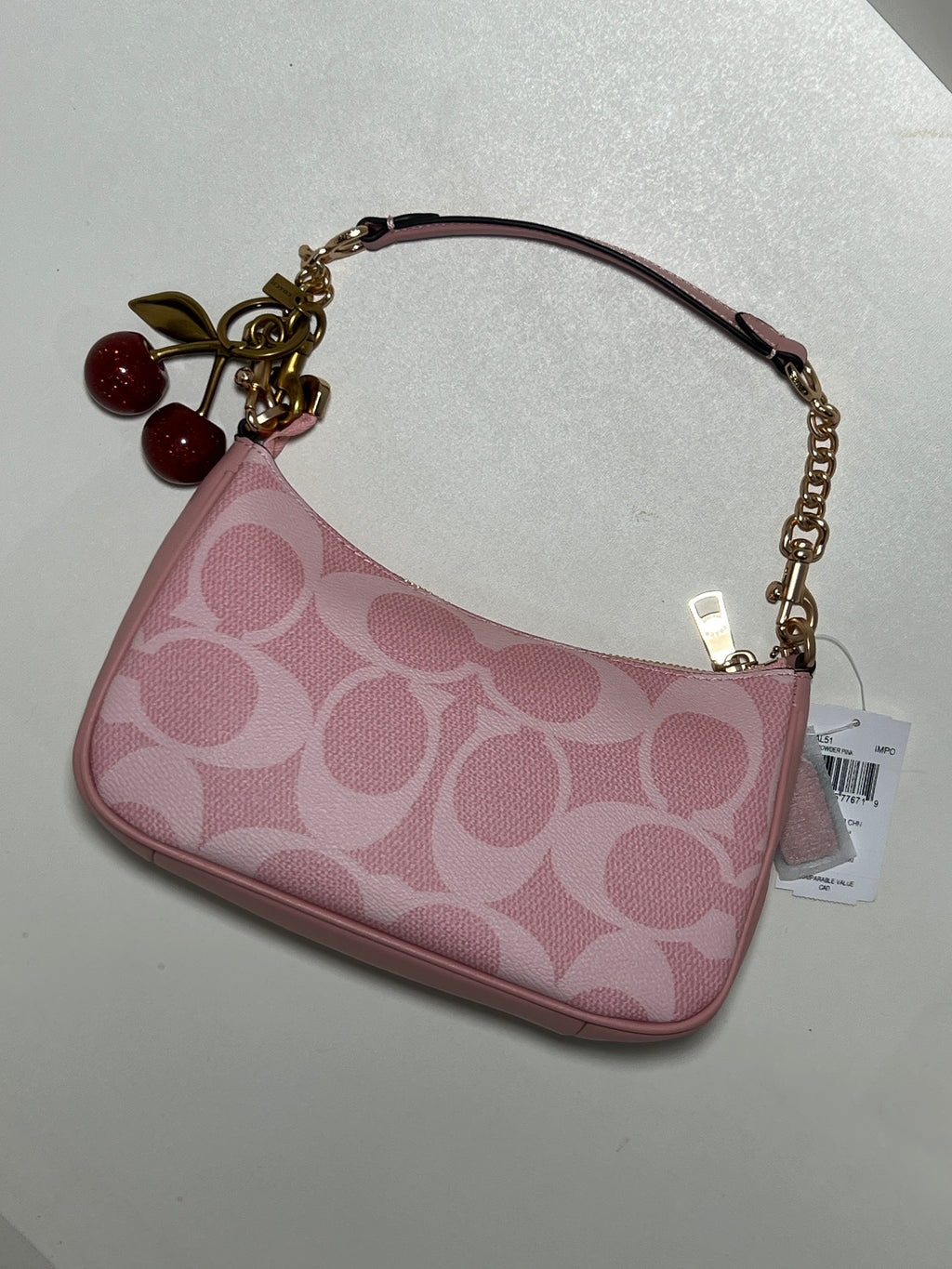 Coach PinkTeri Shoulder Bag (with Box and long strap )