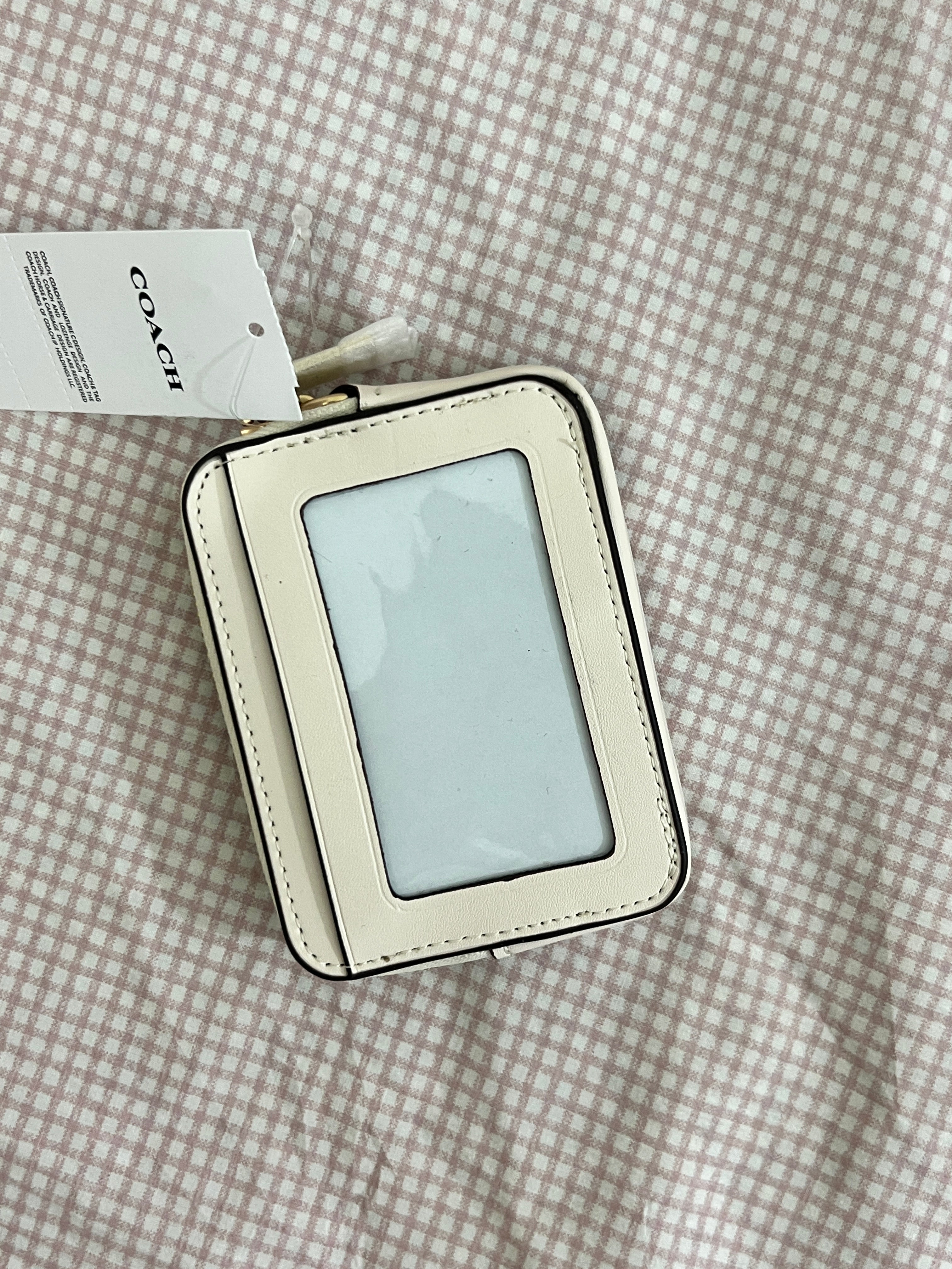 Coach Zip Card Case in Signature Canvas