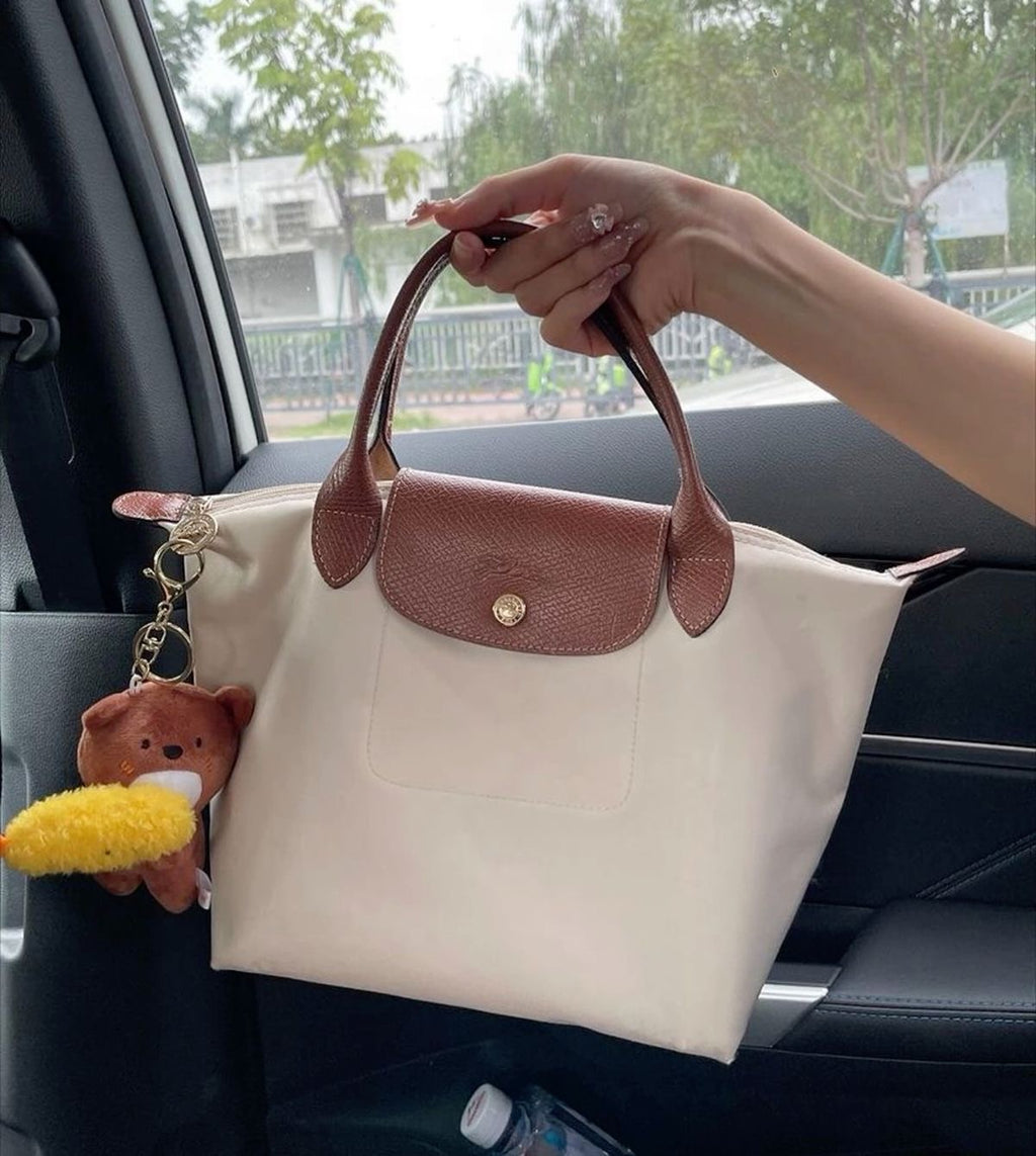 Longchamp Handbag Small - PAPER WHITE (WITH BRAND LOGO)