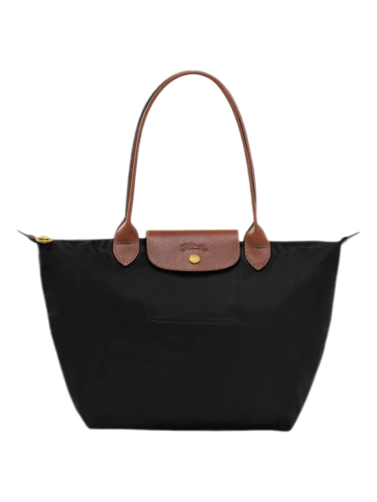 Longchamp Tote LARGE - Black (WITH BRAND LOGO)