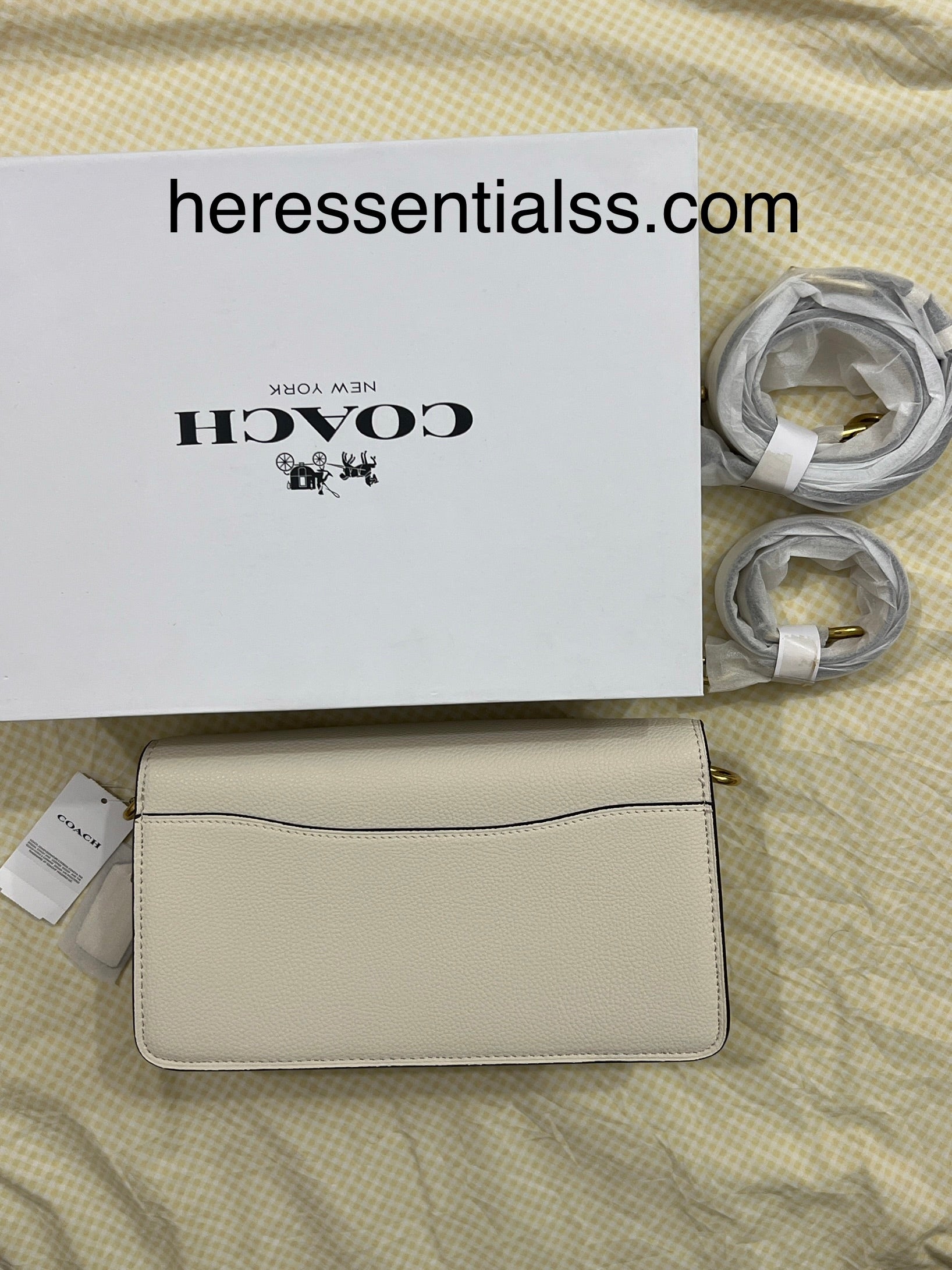 WHITE COACH TAB 26 BAG (WITH STRAPS & BOX)