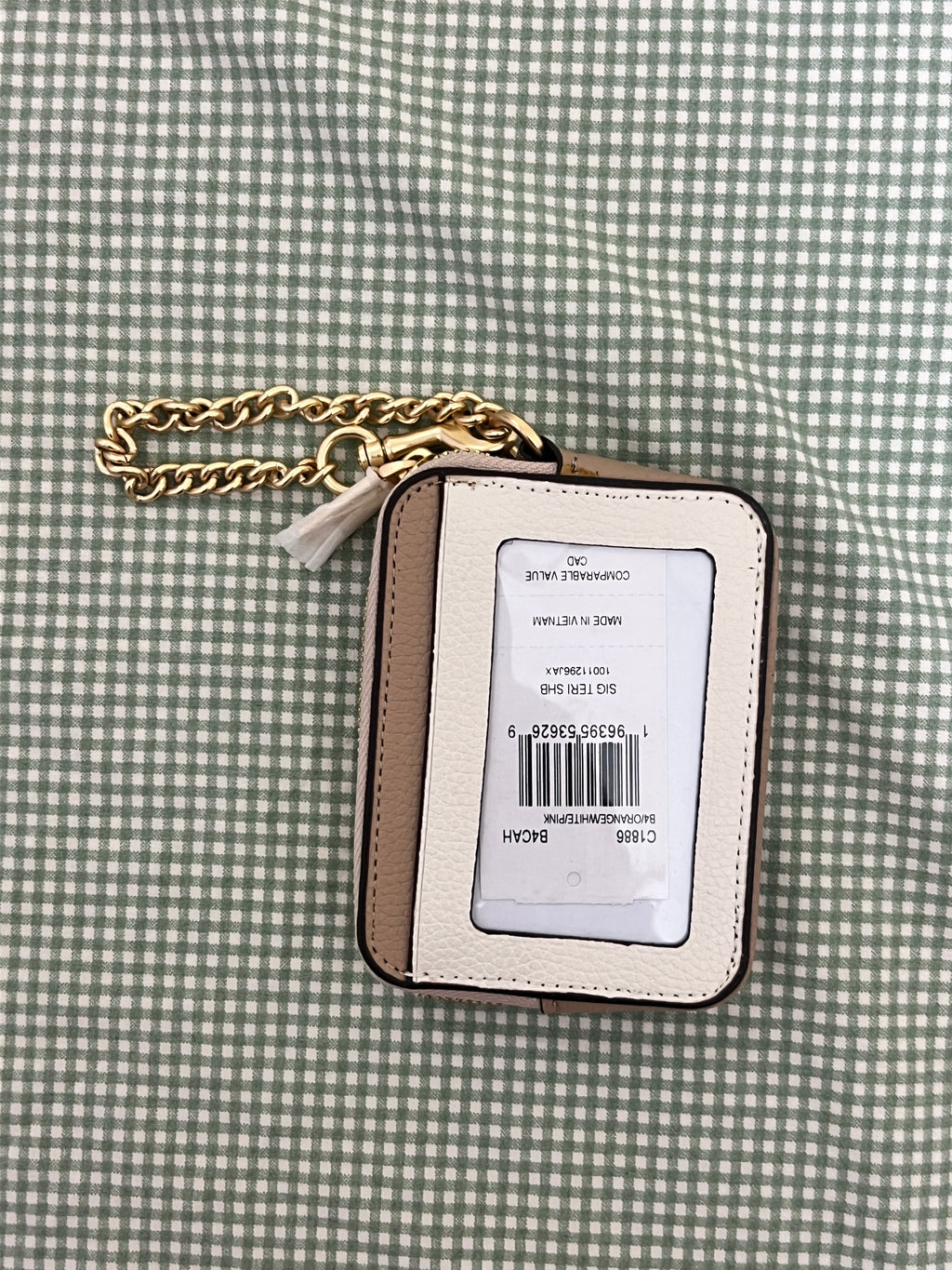 Coach Zip Card Case in Signature Canvas