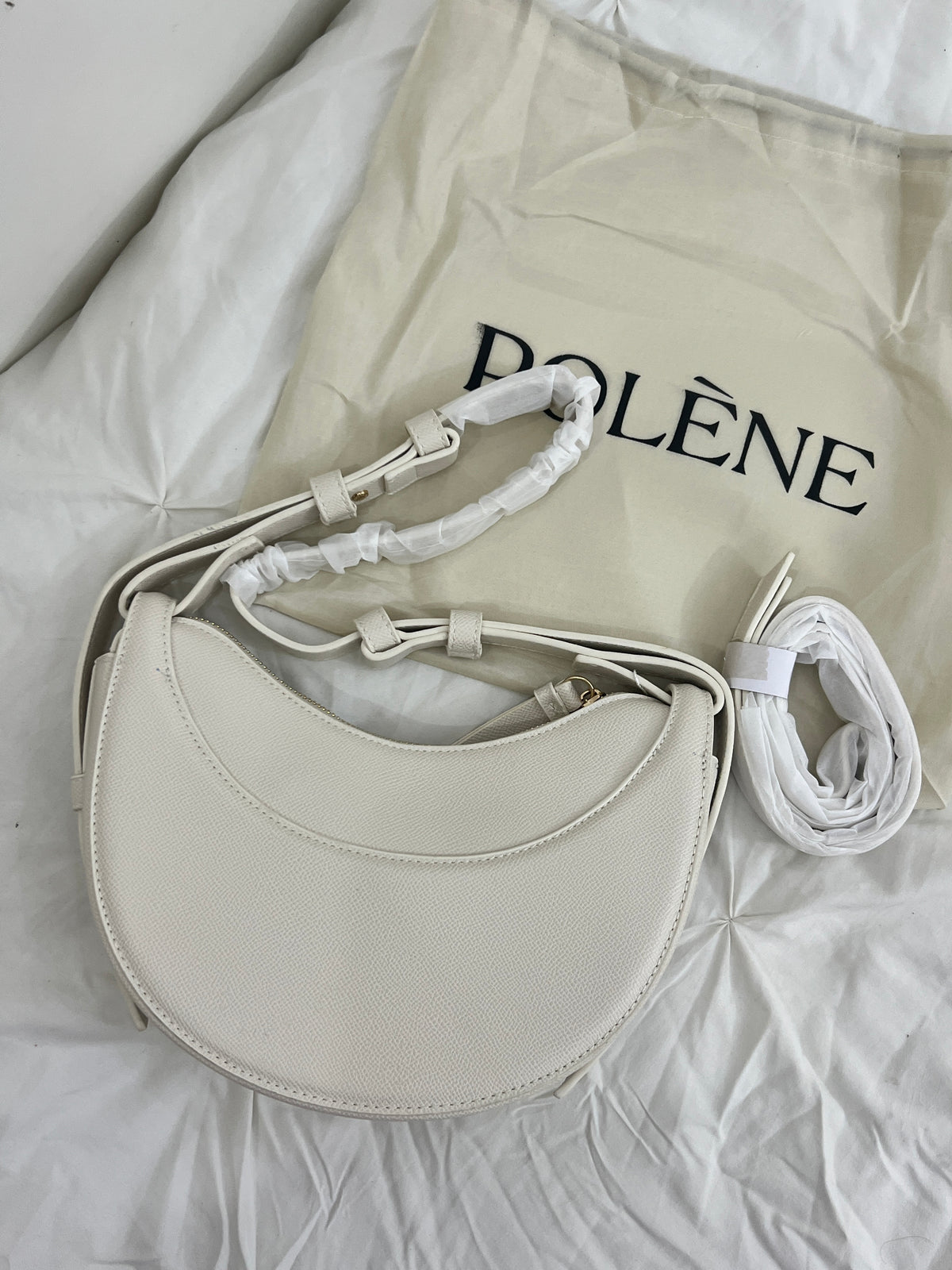 Polène Inspired Crossbody in white (Premium Quality)