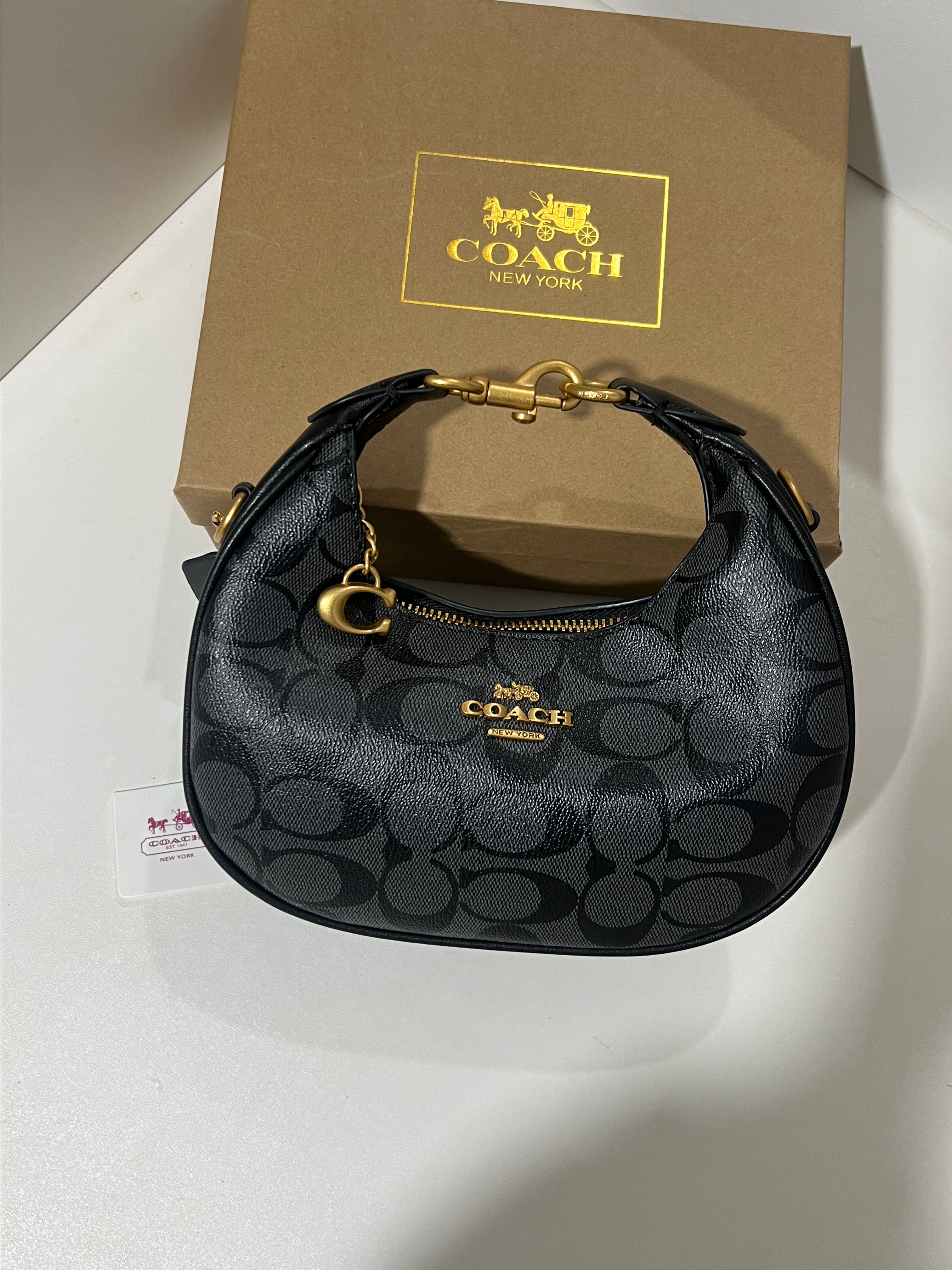 レディースファッション COACH F58288 Signature Hobo Bag Charm