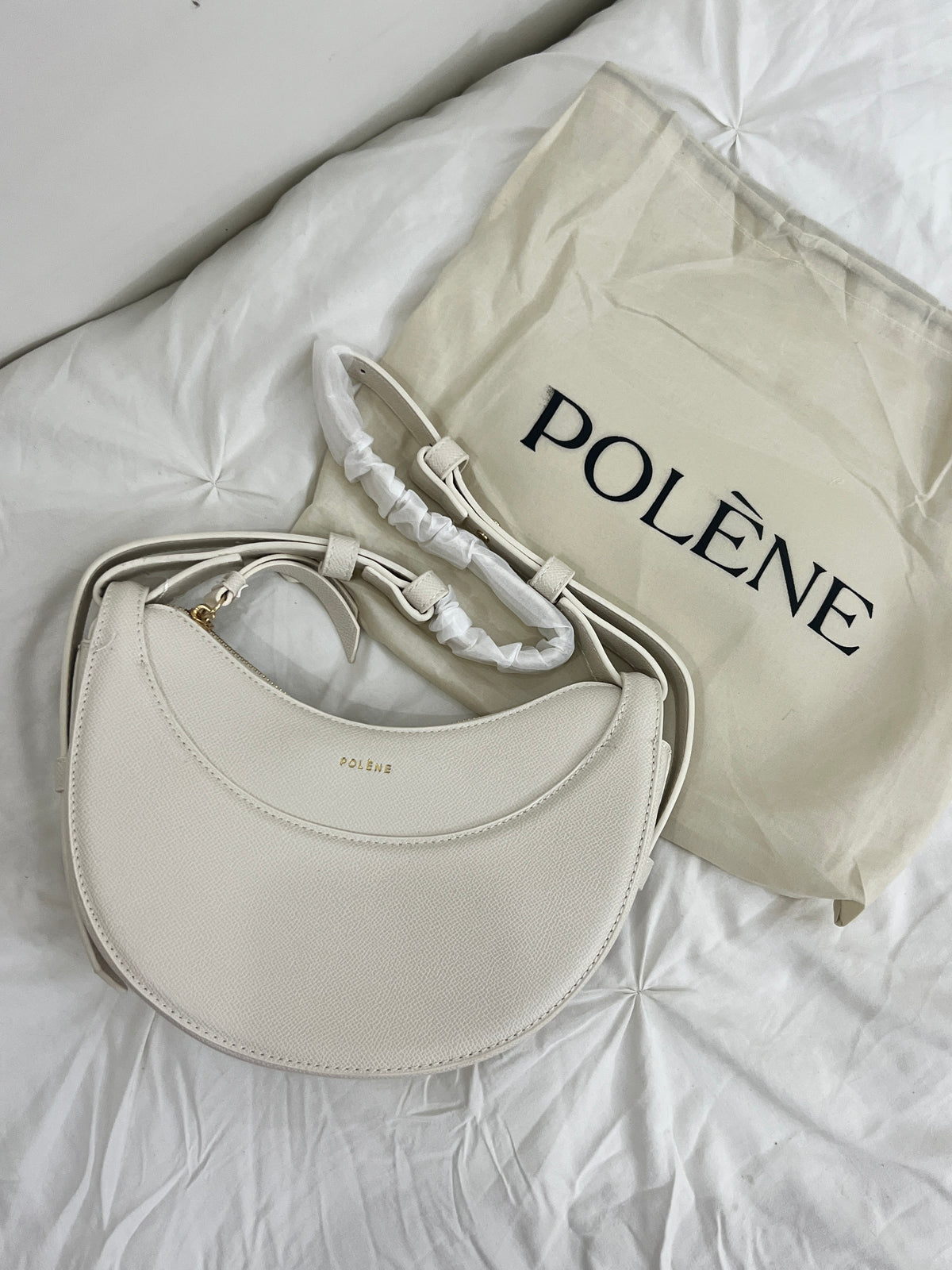 Polène Inspired Crossbody in white (Premium Quality)