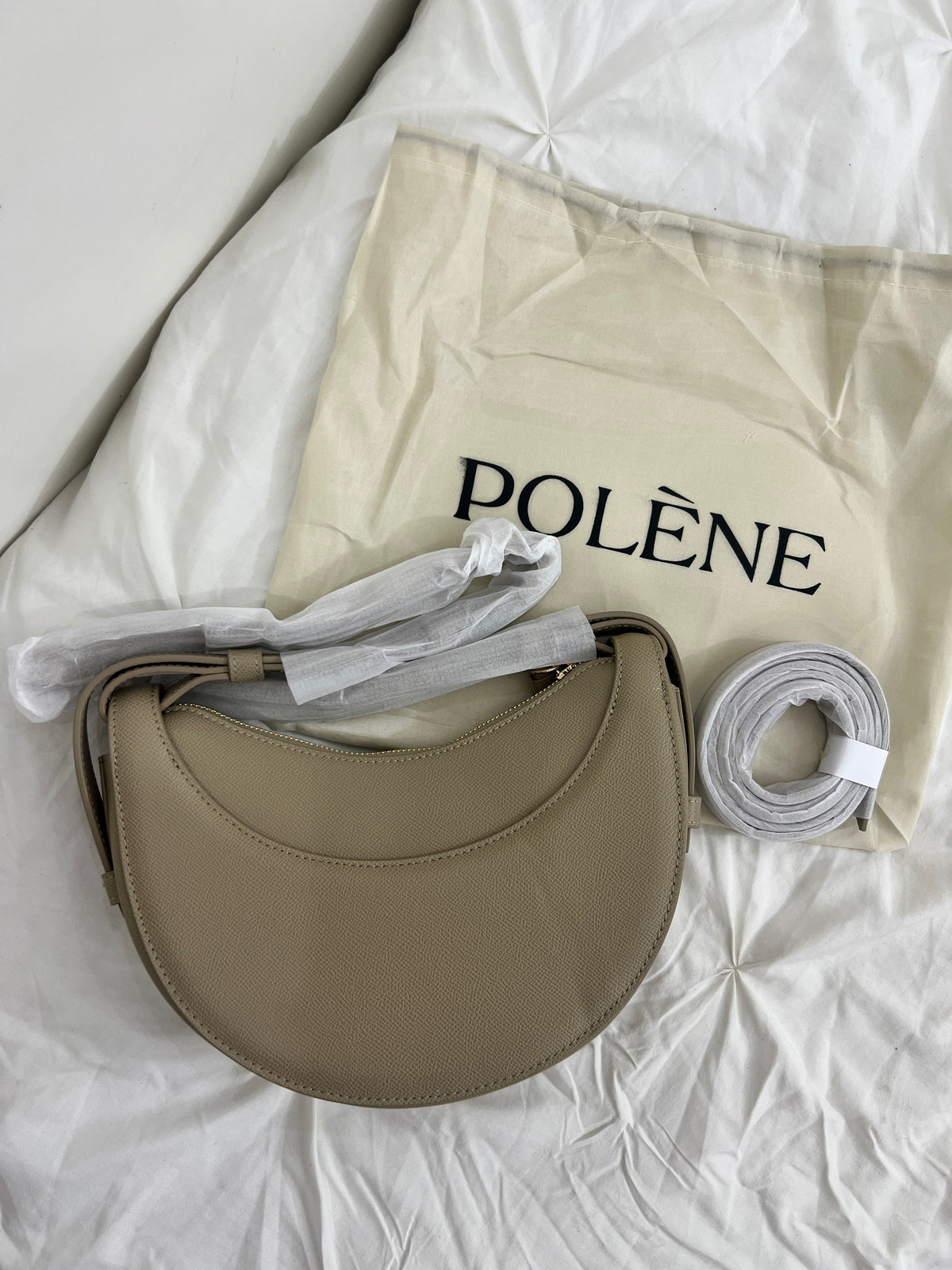 Polène Inspired Crossbody in Beige (Premium Quality)