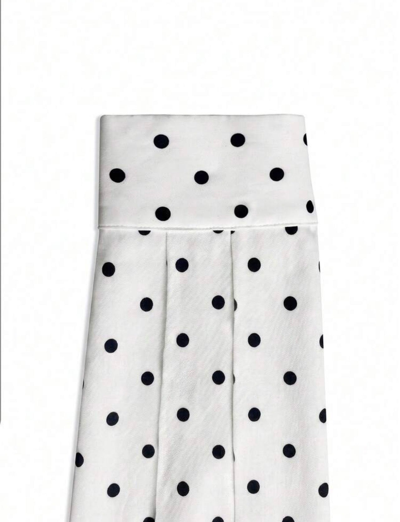Viral Polka Dot Print Shoulder loose Style Jacket White Casual Everyday