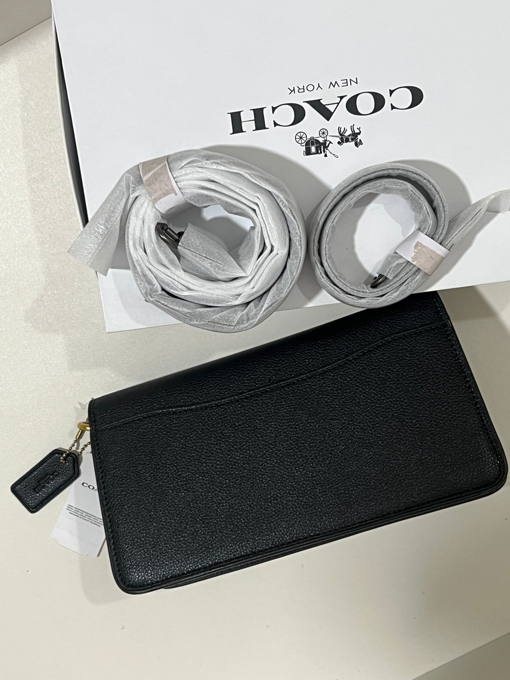 Black Coach Shoulder Bag (WITH BOX)