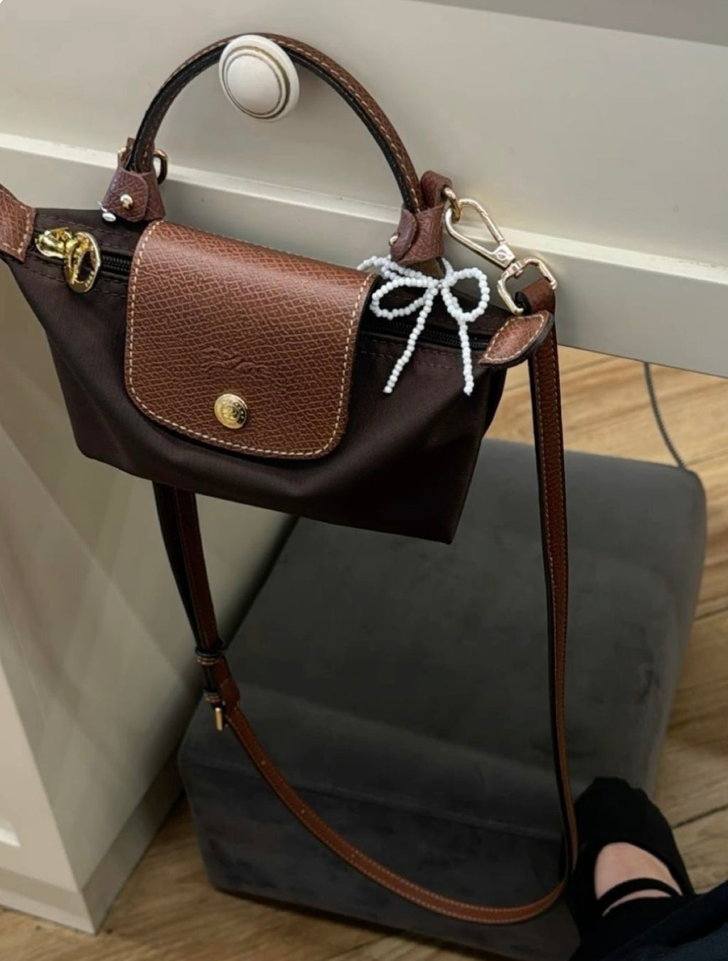 Longchamp Crossbody Bag with Strap (WITH BRAND LOGO)