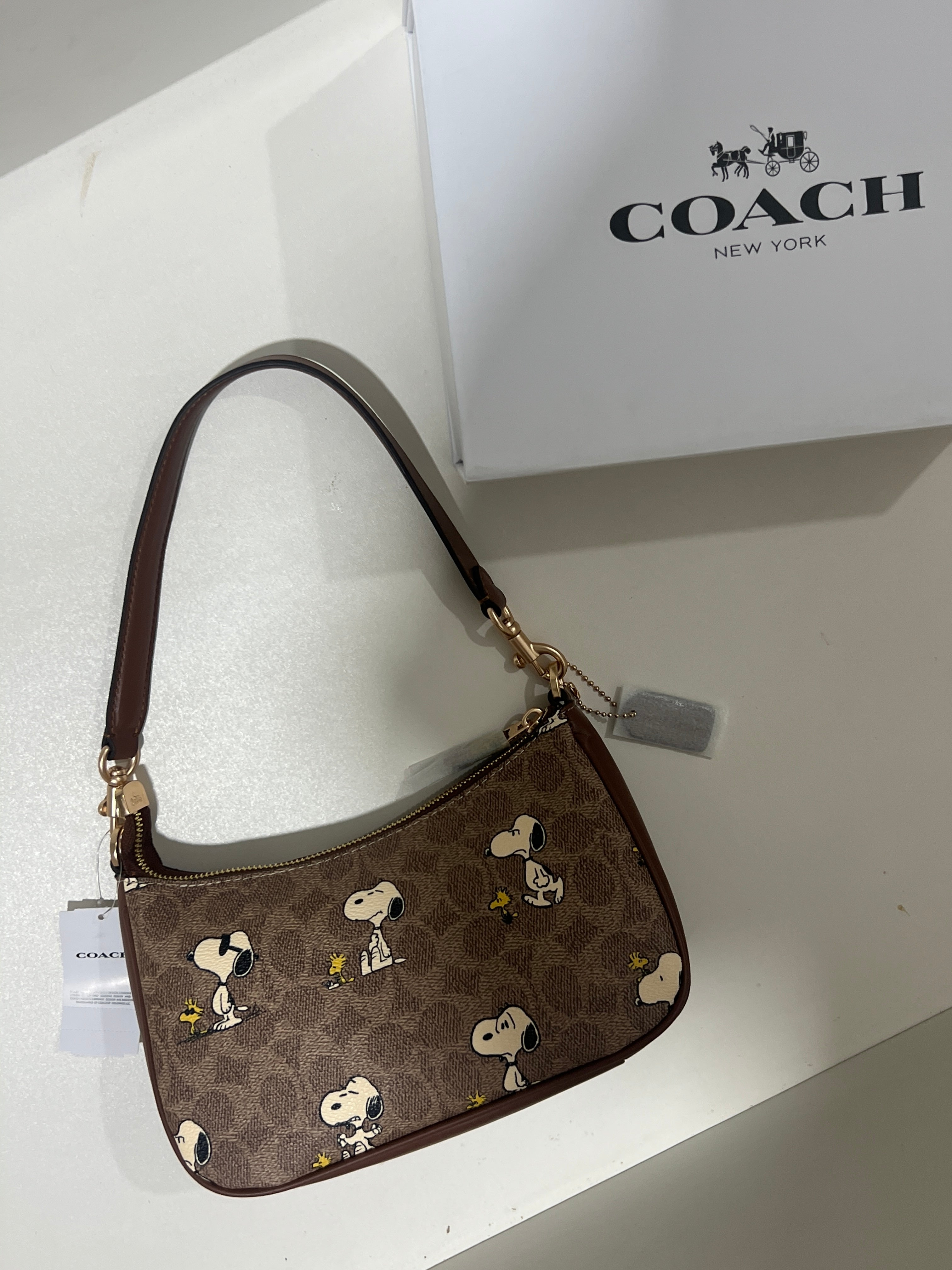 Coach Peanuts Teri Shoulder Bag (with Box and long strap)