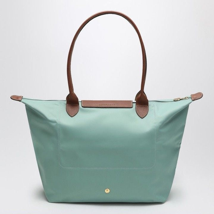 Longchamp Tote Medium - CELADON GREEN (WITH BRAND LOGO)