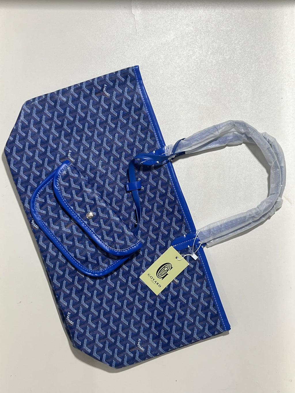 Goyard Tote Bag – Blue (Large With Pouch)