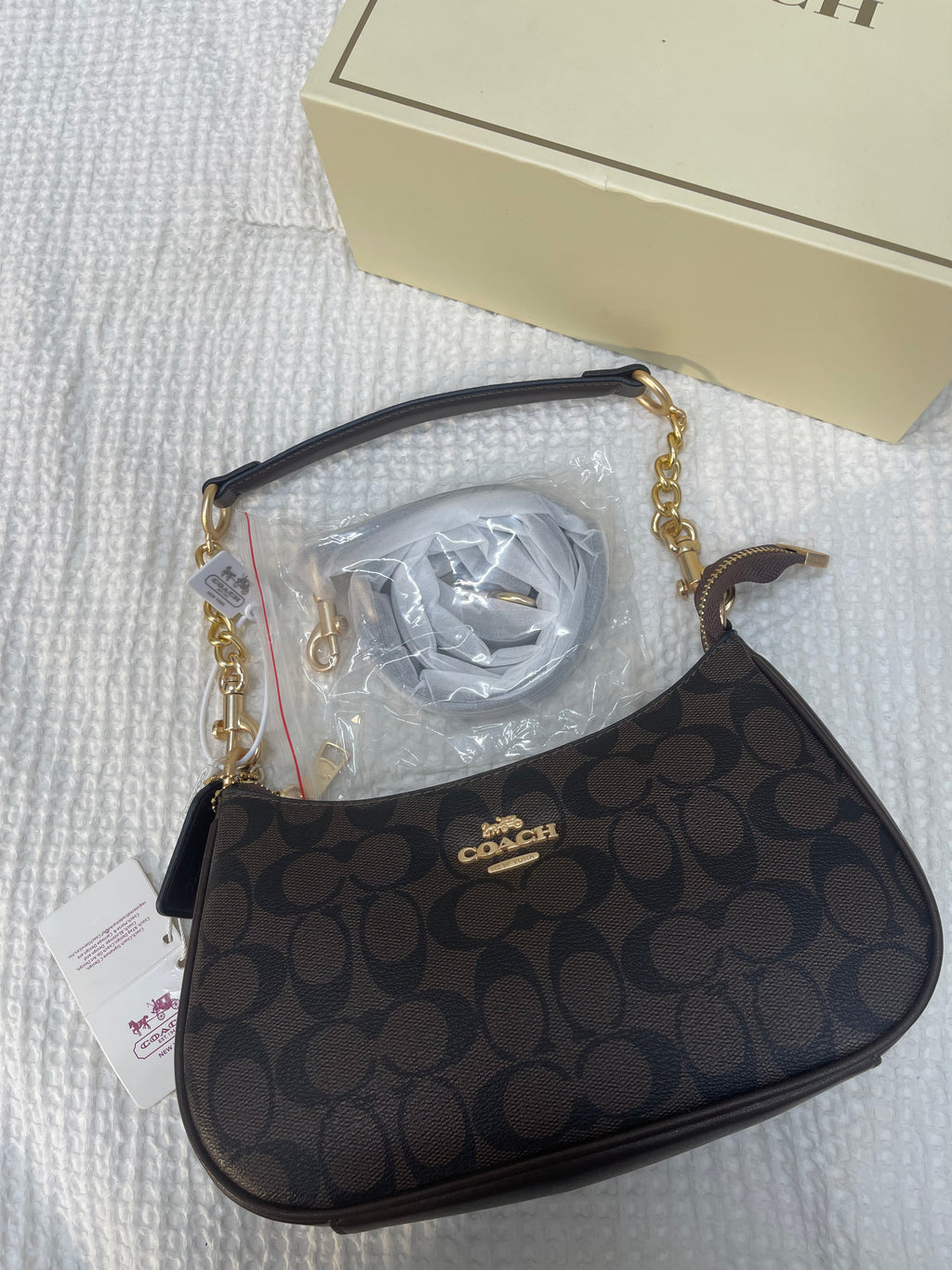 Coach Teri Shoulder Bag (with Box and long strap)