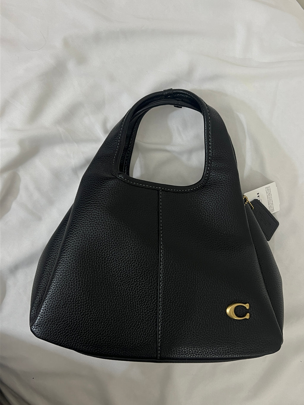 Coach Lana Shoulder Bag 23 In Signature Jacquard black Leather