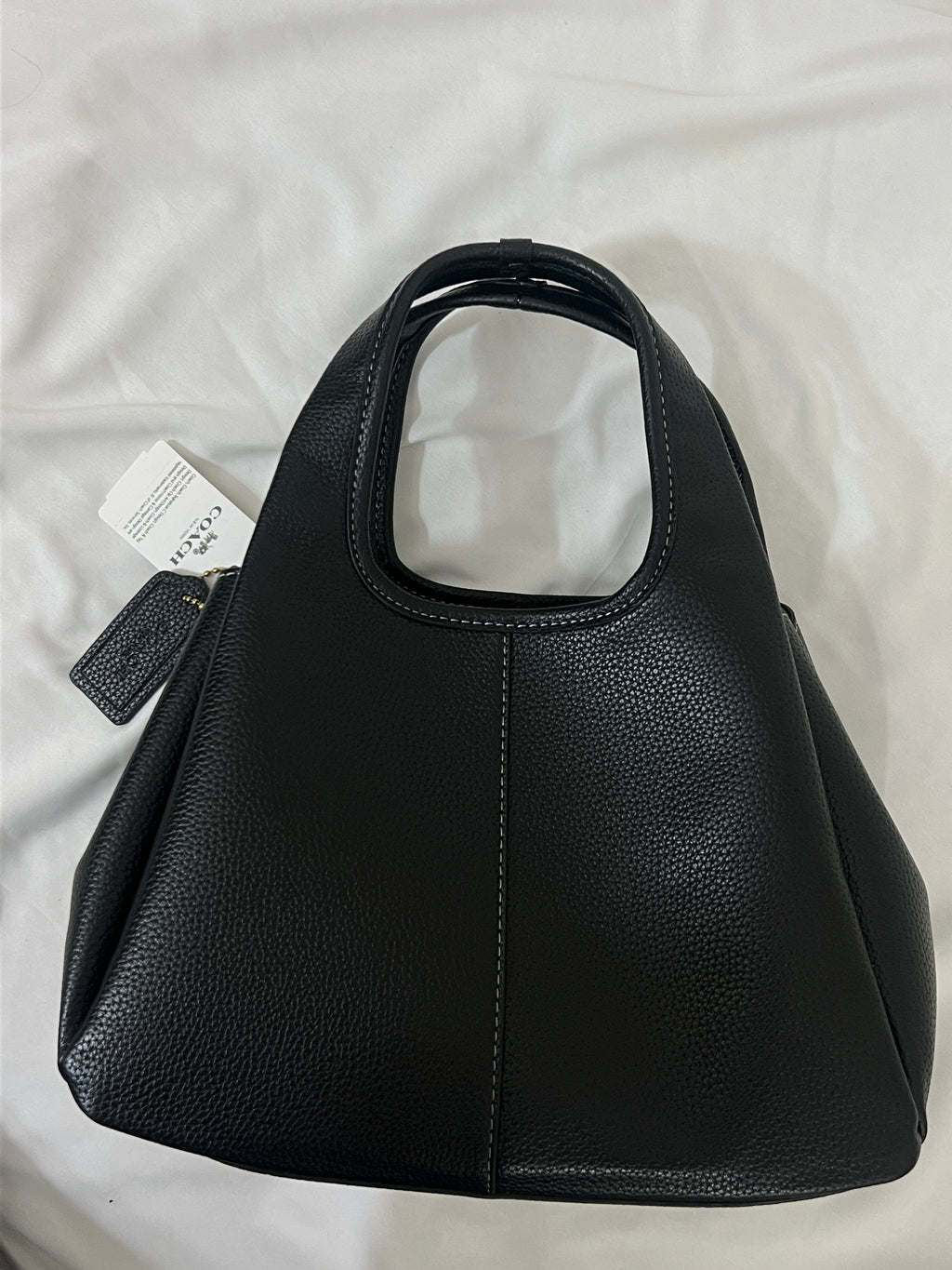 Coach Lana Shoulder Bag 23 In Signature Jacquard black Leather