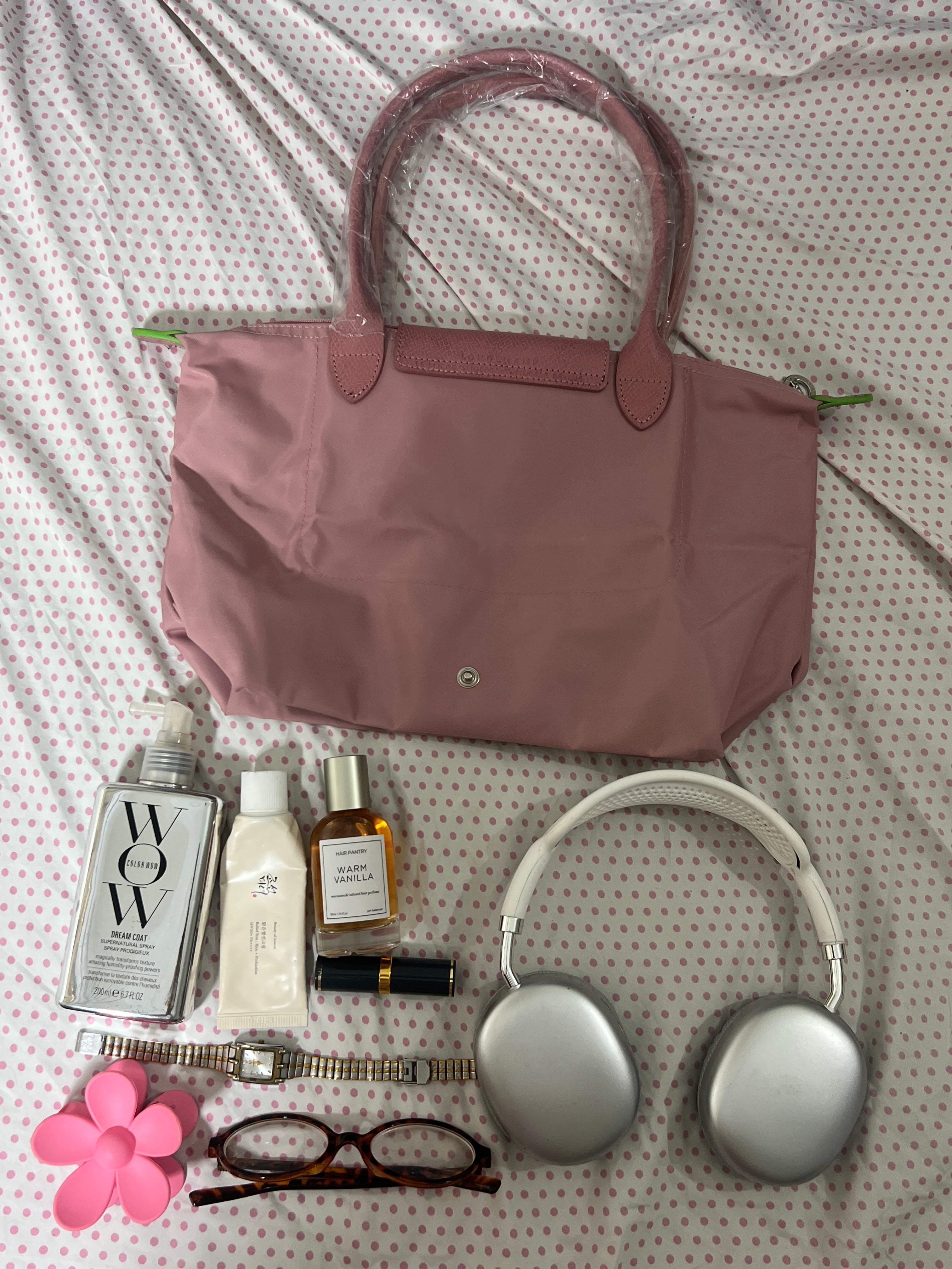 Longchamp Tote Medium - Marshmallow Pink (WITH BRAND LOGO)