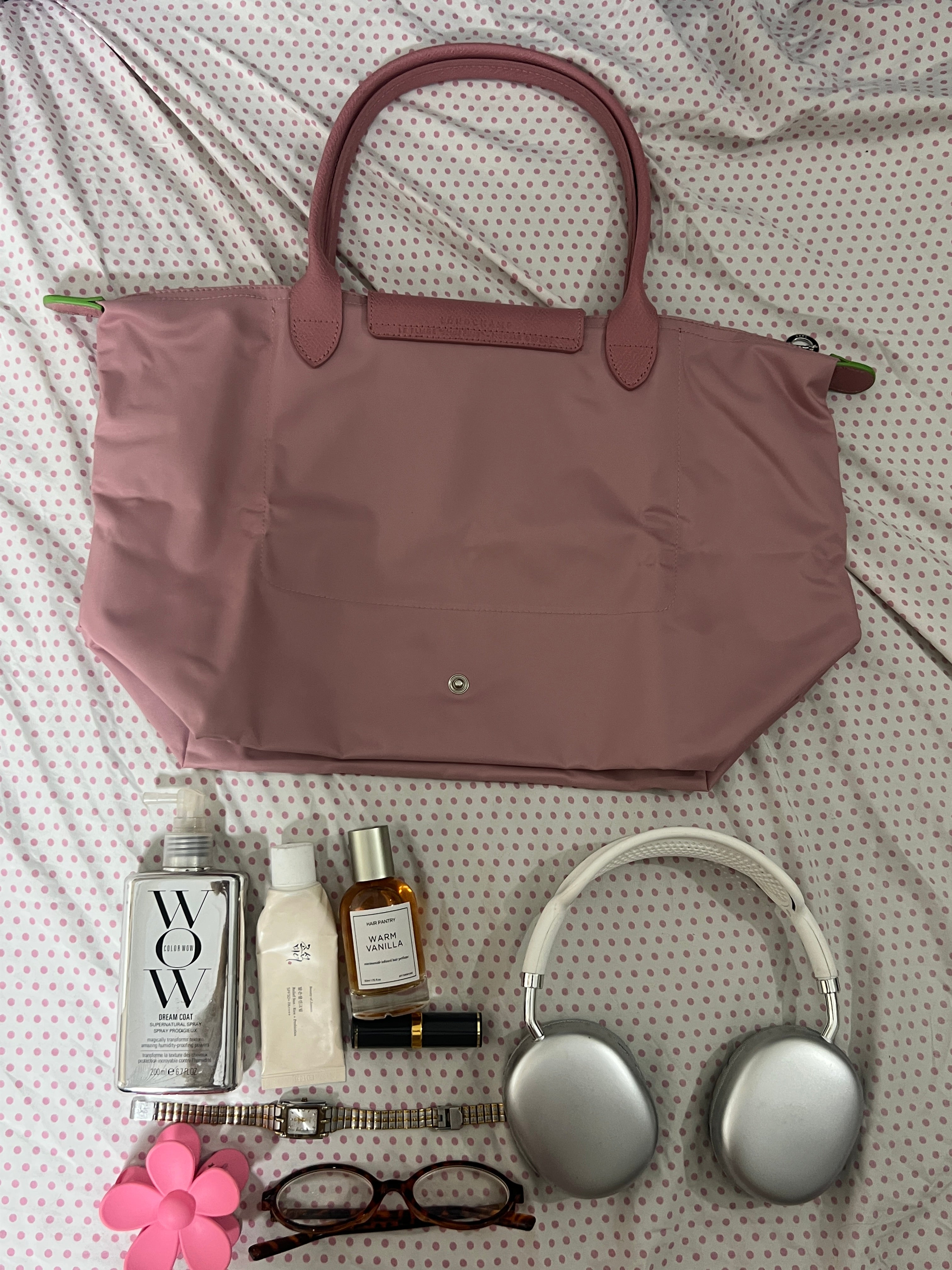 Longchamp Tote Large - Marshmallow Pink (WITH BRAND LOGO)