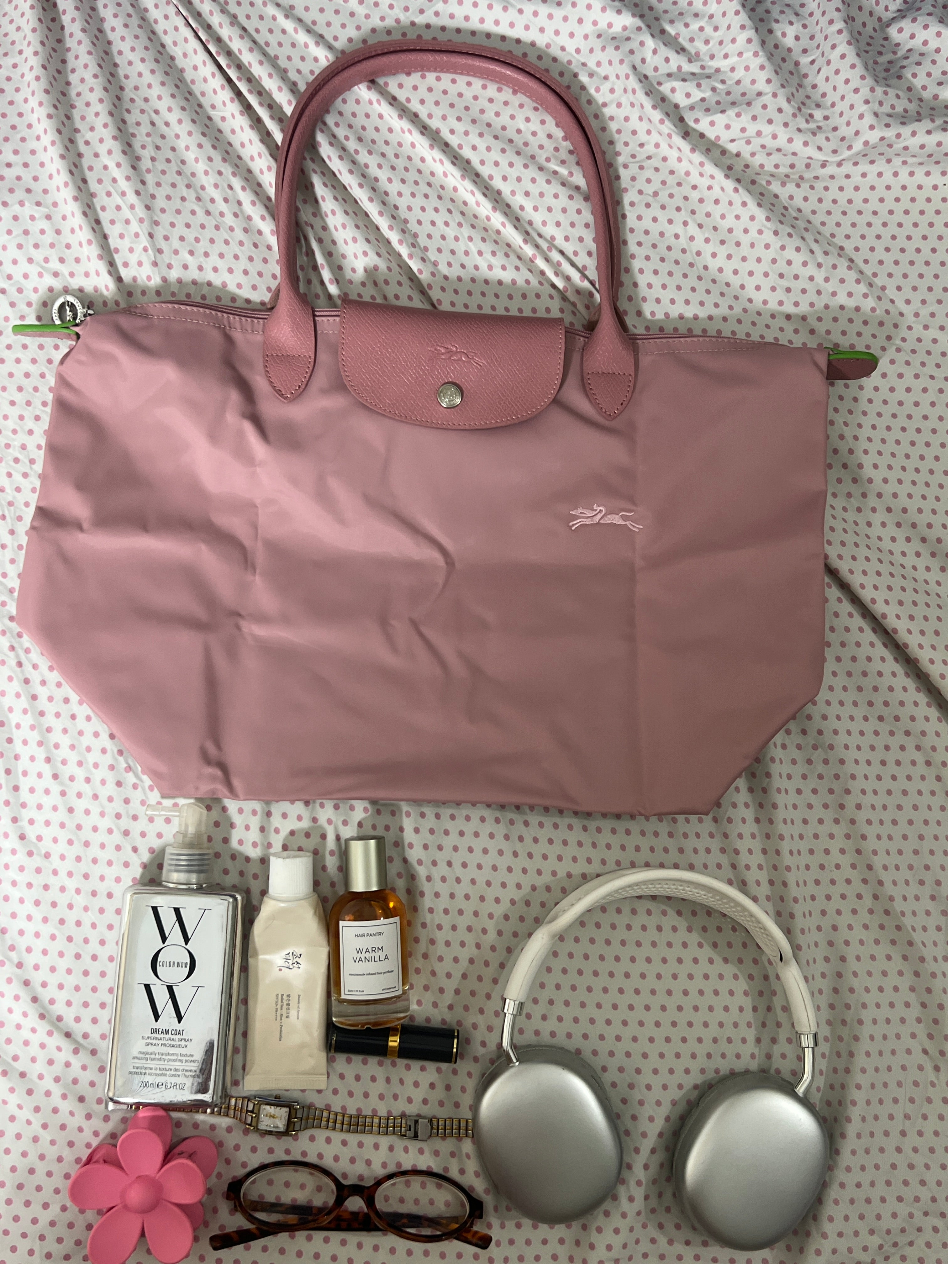 Longchamp Tote Large - Marshmallow Pink (WITH BRAND LOGO)