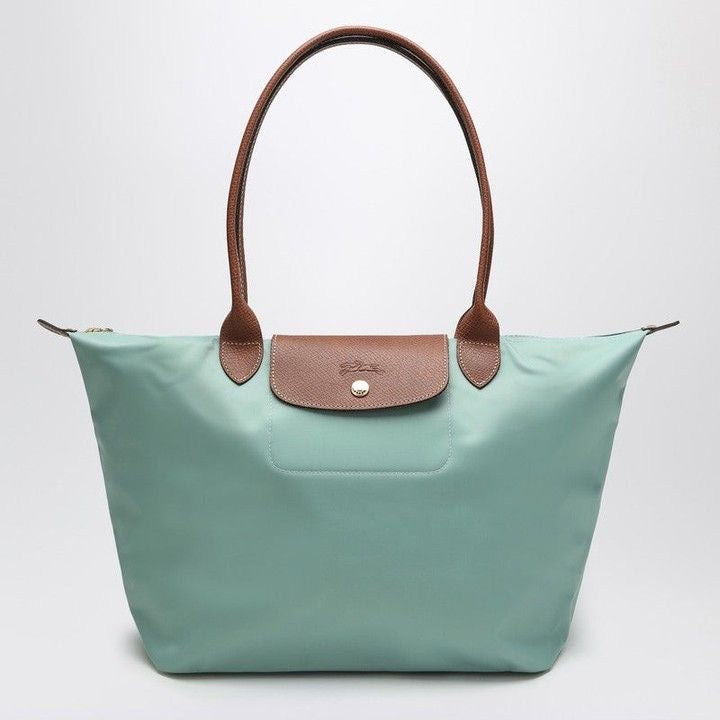 Longchamp Tote Large - CELADON GREEN (WITH BRAND LOGO)