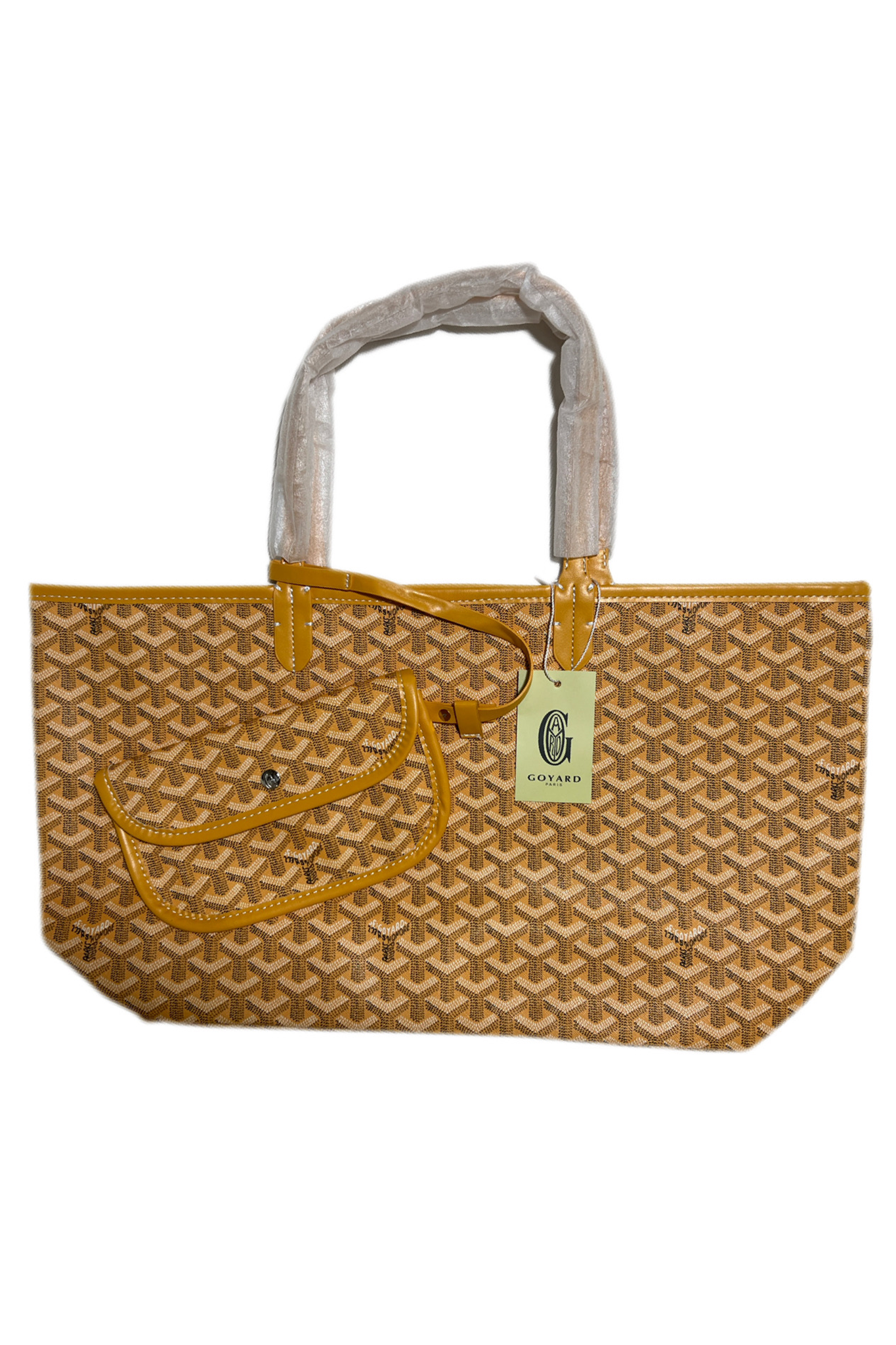 Goyard Tote Bag – Yellow (Large With Pouch)