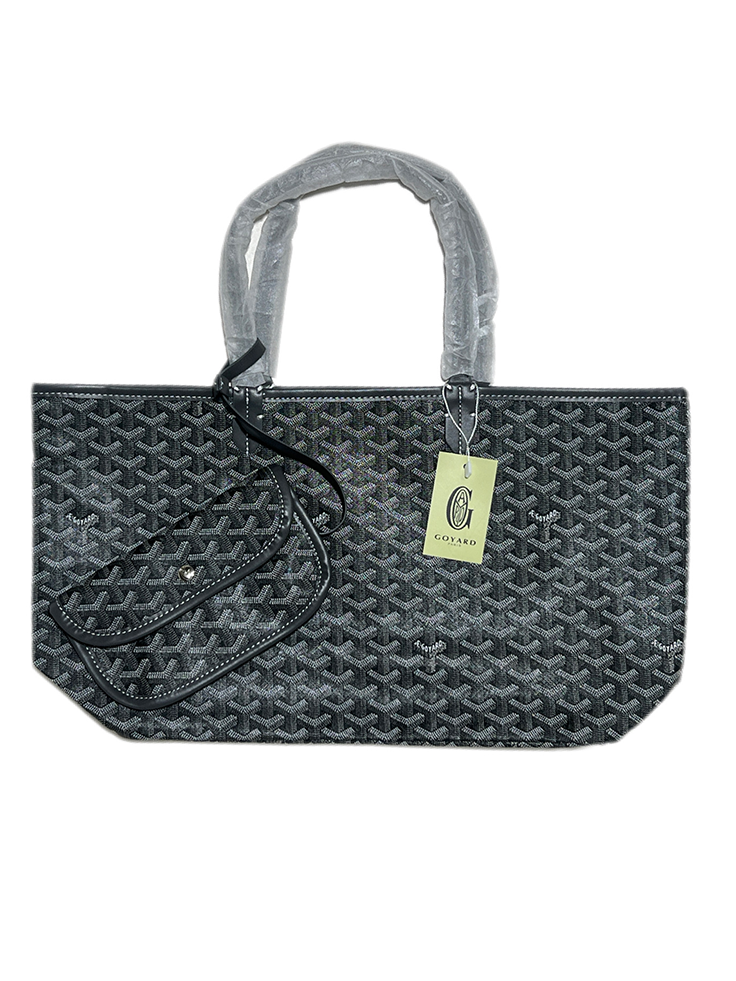 Goyard Tote Bag –  Grey (Large With Pouch)