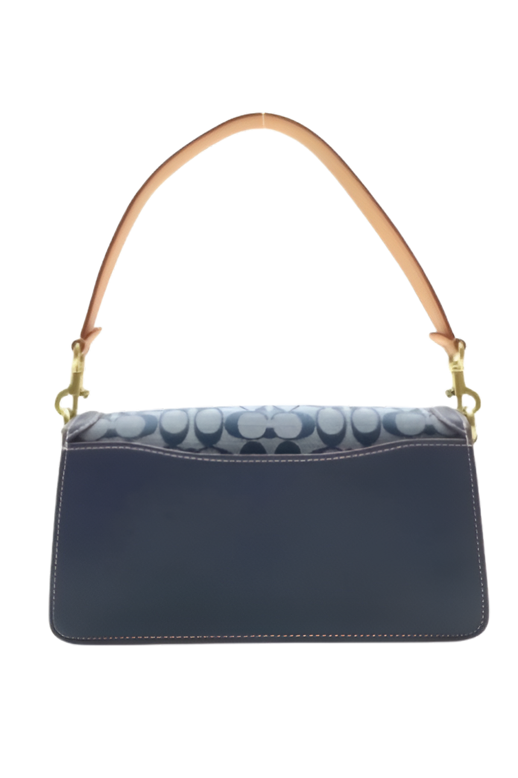 Signature Chambray Coach Shoulder Bag (WITH BOX)